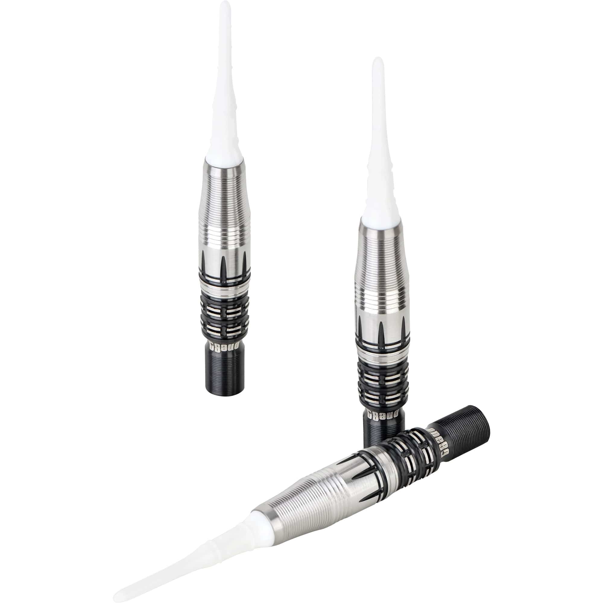 One80 Niko Springer Darts - Soft Tip - Signature - Black \ Silver - 18g - Image 4