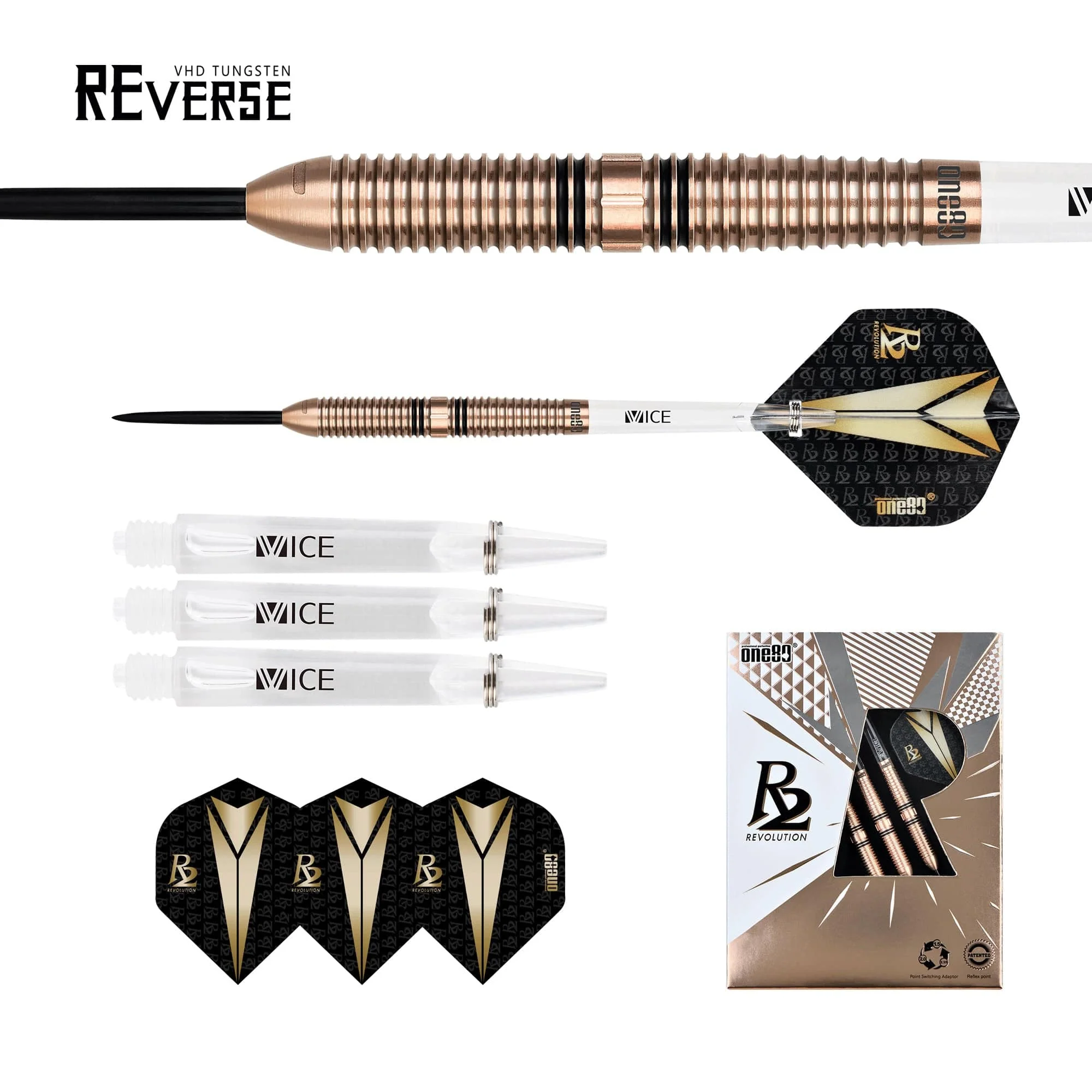 One80 R2 Interchange Darts - Steel Tip - Re-verse - Image 5