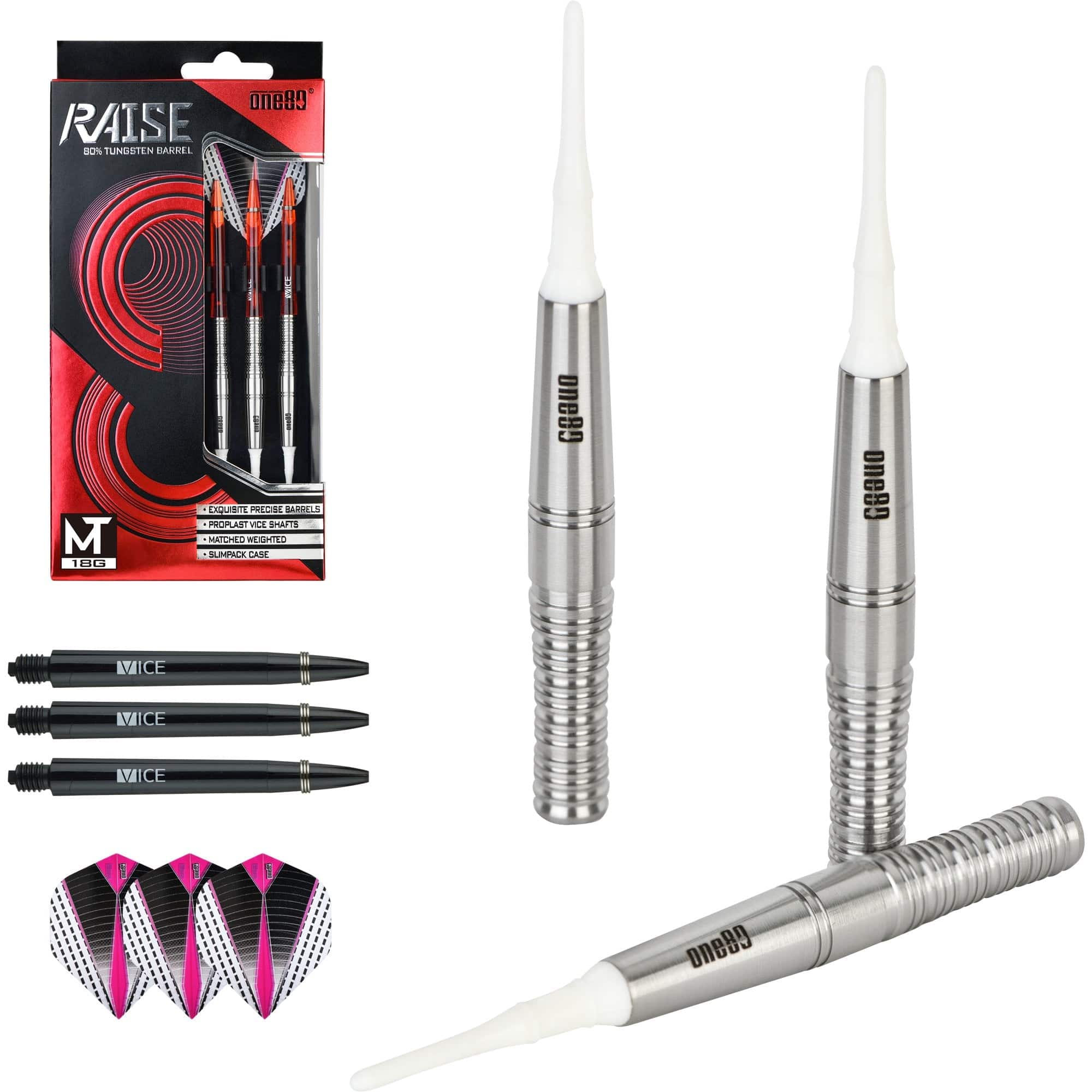One80 Raise MT Darts - Soft Tip - Ringed - Image 4