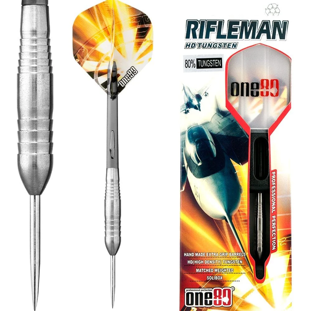 *One80 Rifleman Darts - Steel Tip Tungsten - Hand Made