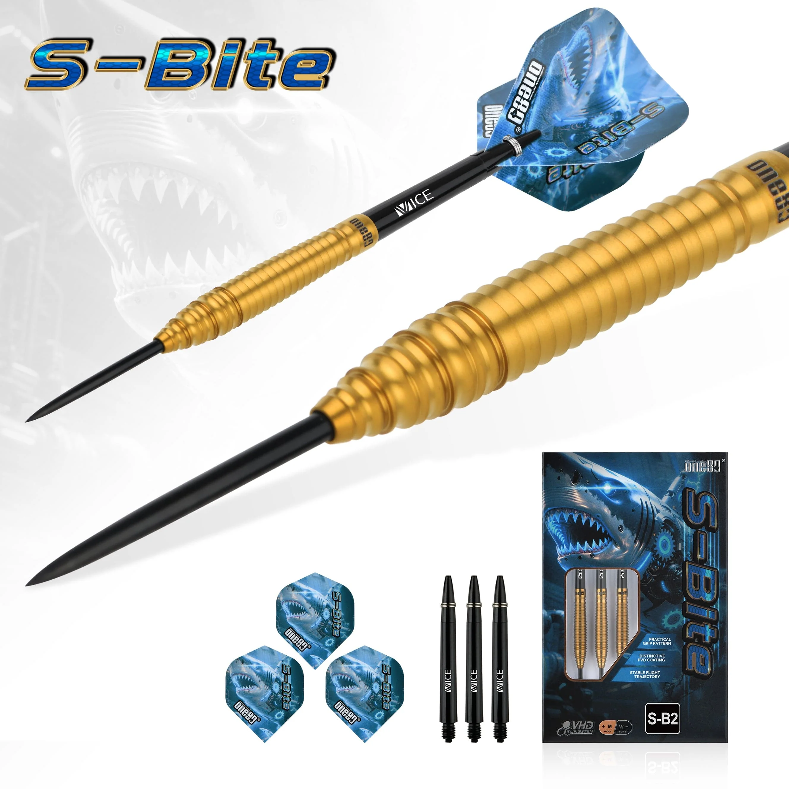 One80 S-Bite Darts - Steel Tip - 90% Tungsten - S-B2 - Image 3
