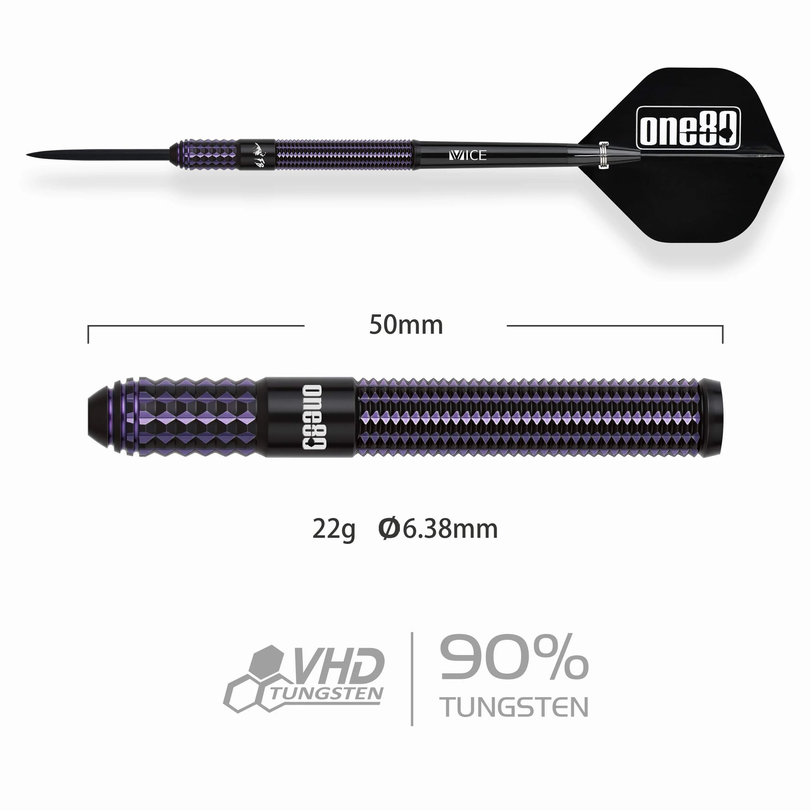 One80 Signature Darts - Steel Tip - 90% Tungsten - FB III - Image 2