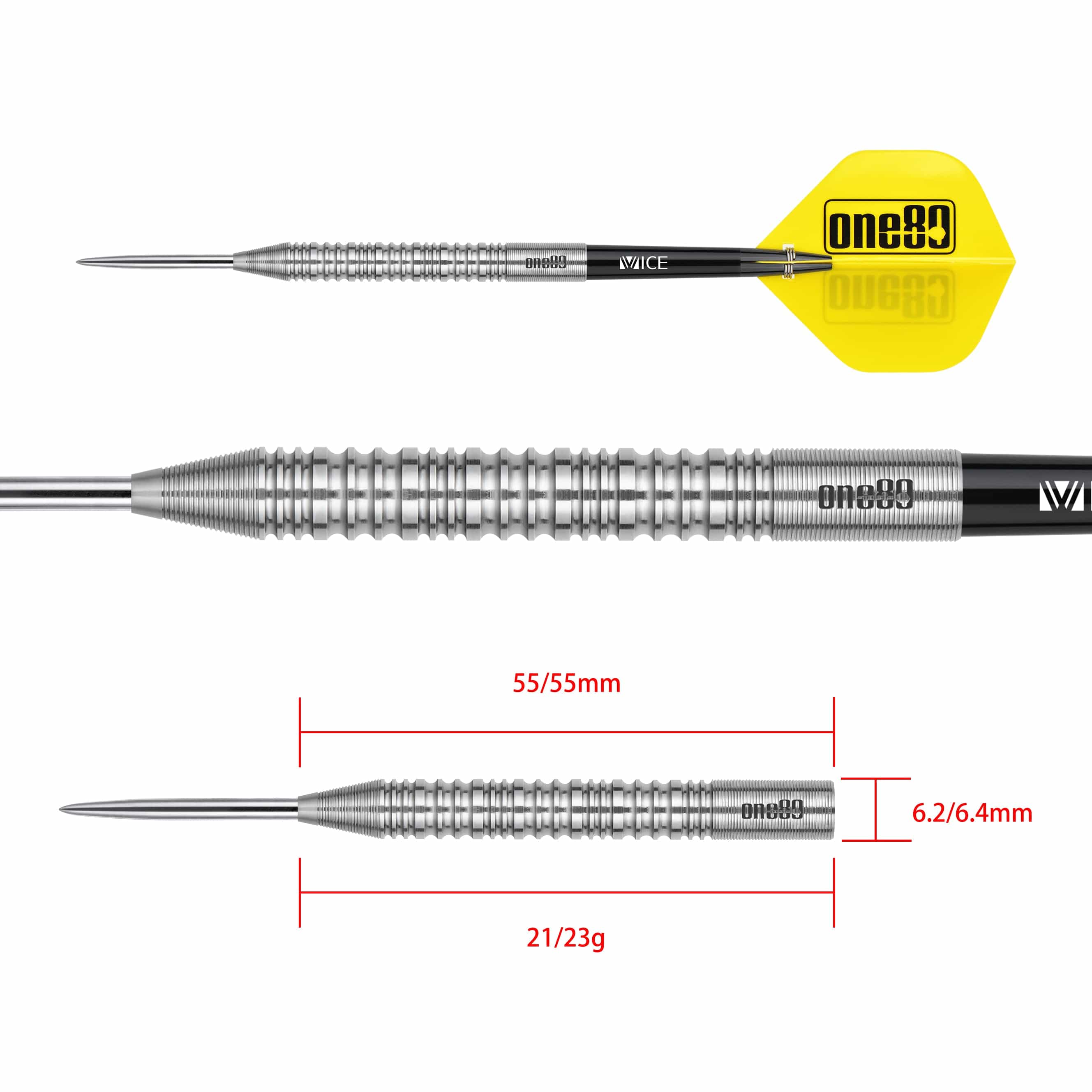 One80 Stefaan Henderyck Darts - Steel Tip - 90% Tungsten - Image 2