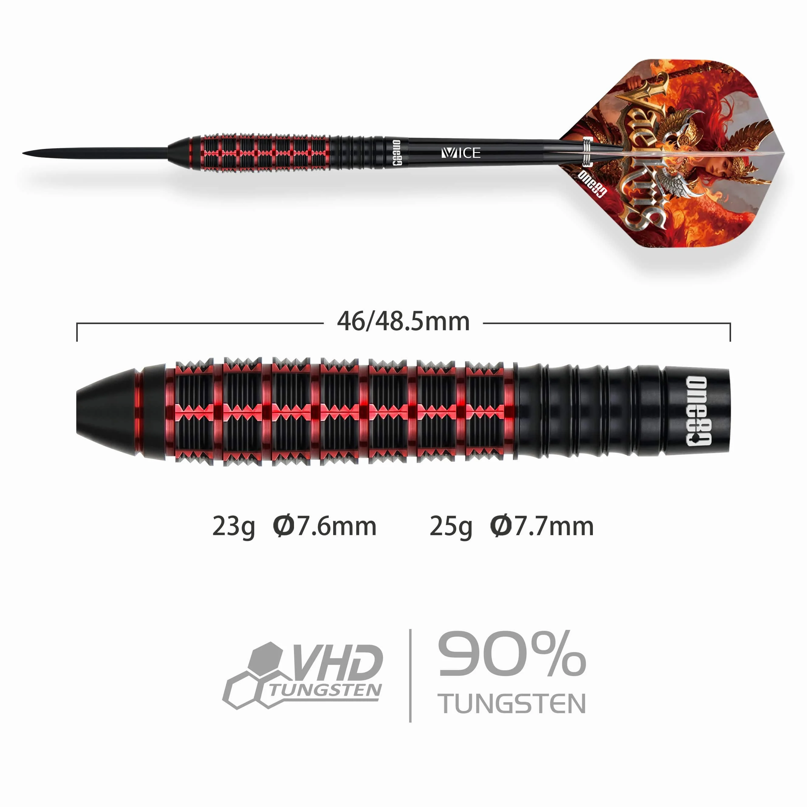 One80 Vaelkris Darts - Steel Tip - 90% Tungsten - V01 - Image 2