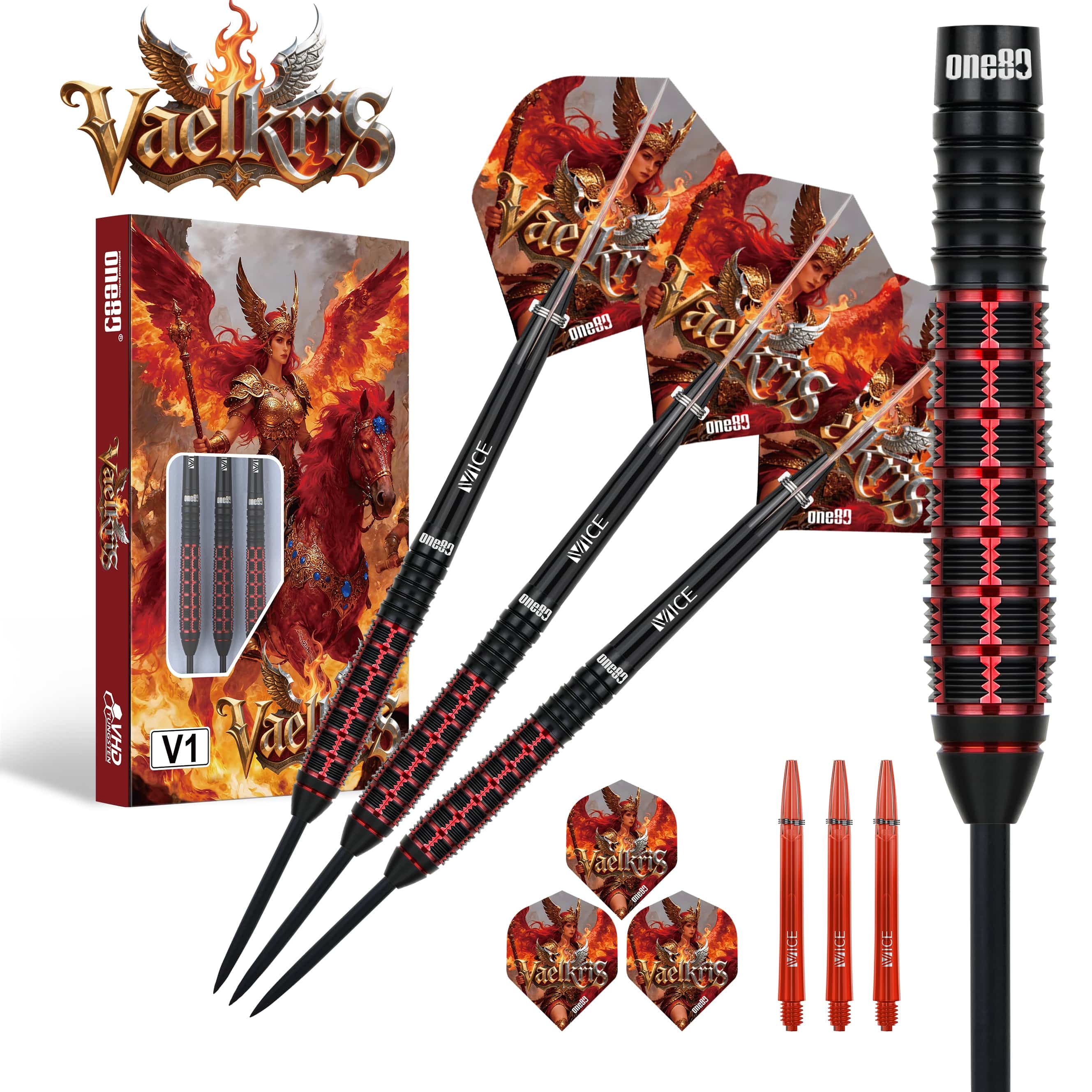 One80 Vaelkris Darts - Steel Tip - 90% Tungsten - V01 - Image 3