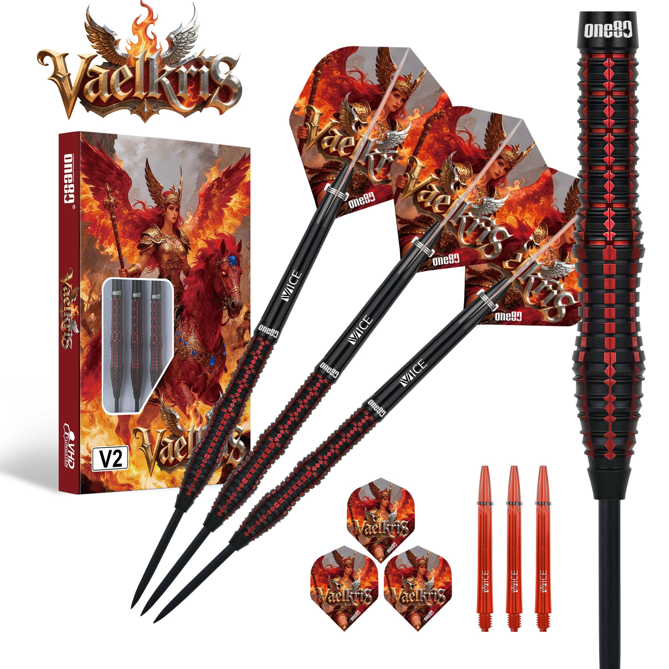 One80 Vaelkris Darts - Steel Tip - 90% Tungsten - V02 - Image 3