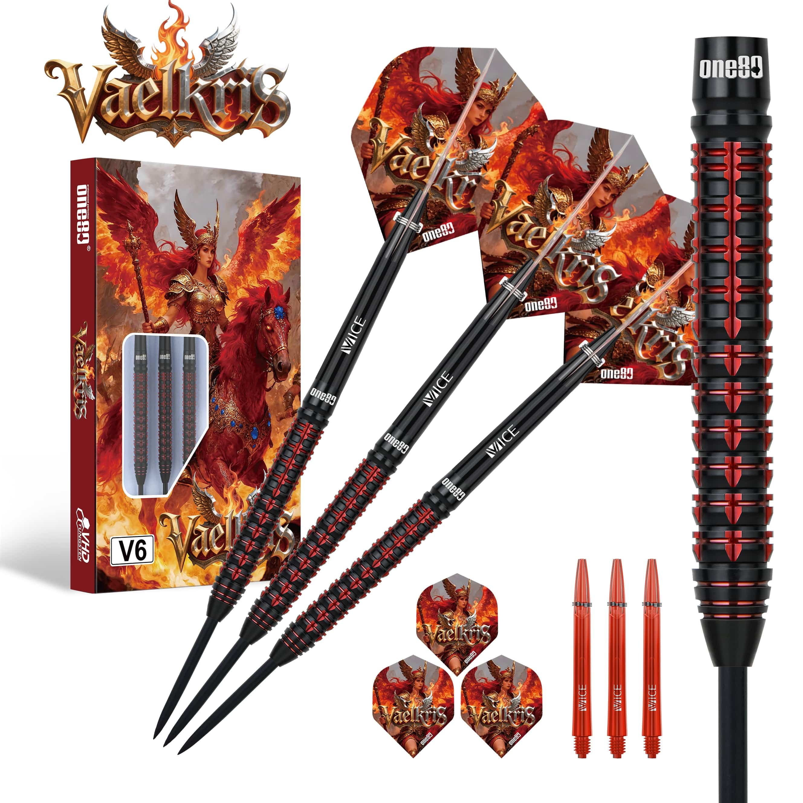 One80 Vaelkris Darts - Steel Tip - 90% Tungsten - V06 - Image 3