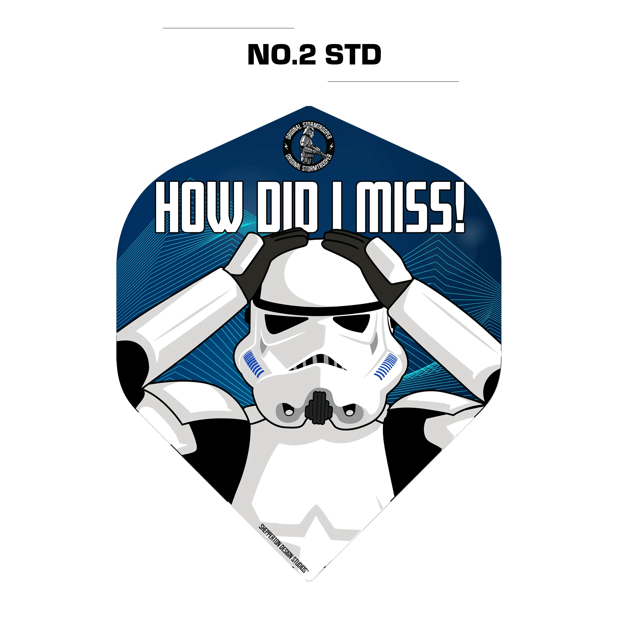 Original StormTrooper Dart Flights - Official Licensed - No2 - Std - Storm Trooper - How Did I Miss - Image 3