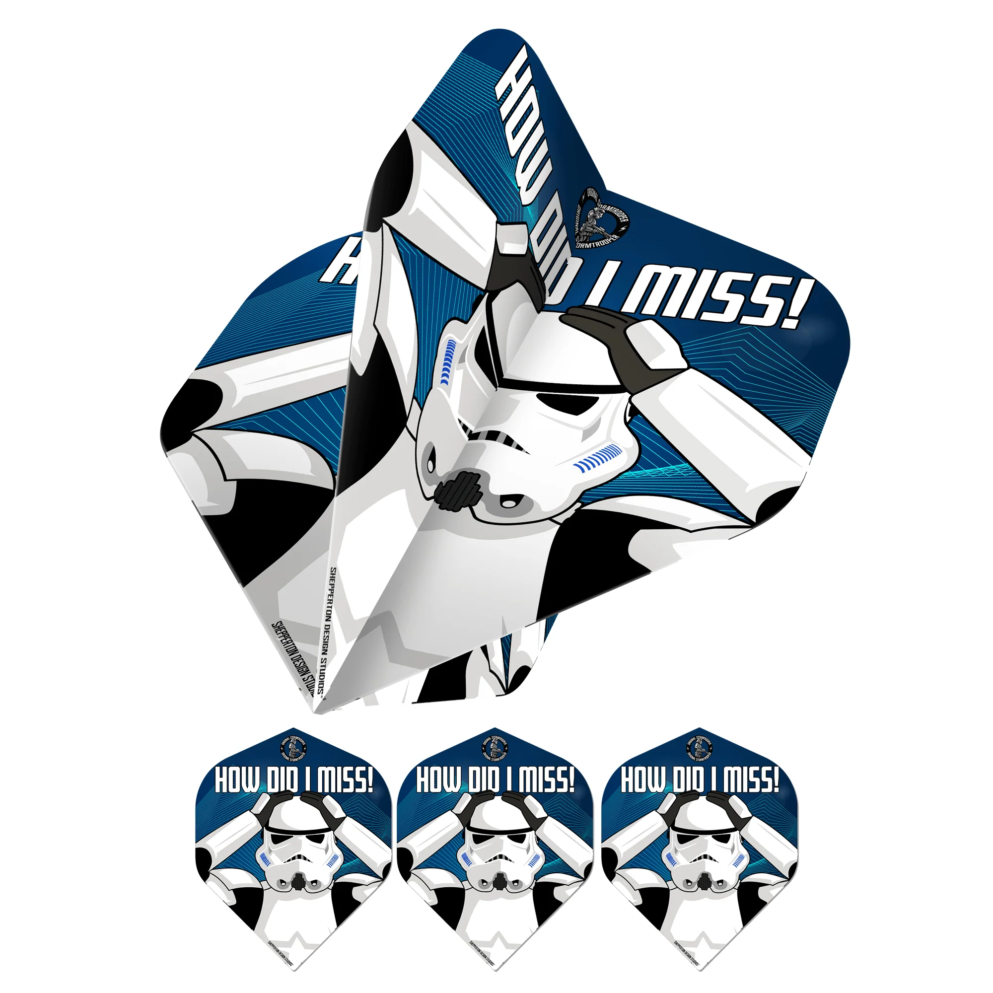 Original StormTrooper Dart Flights - Official Licensed - No2 - Std - Storm Trooper - How Did I Miss - Image 6