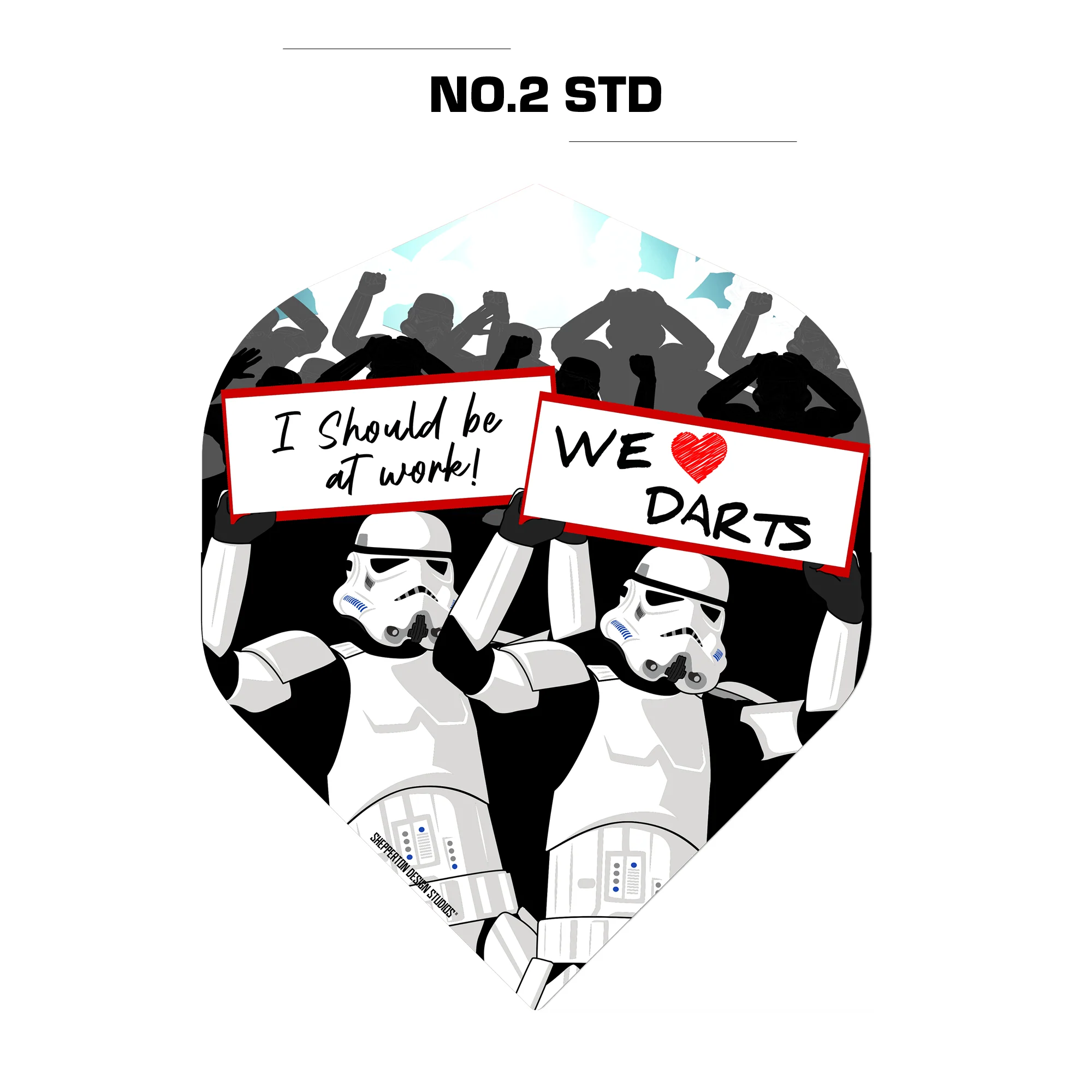 *Original StormTrooper Dart Flights - Official Licensed - No2 - Std - Storm Trooper - We Love Darts - Image 2