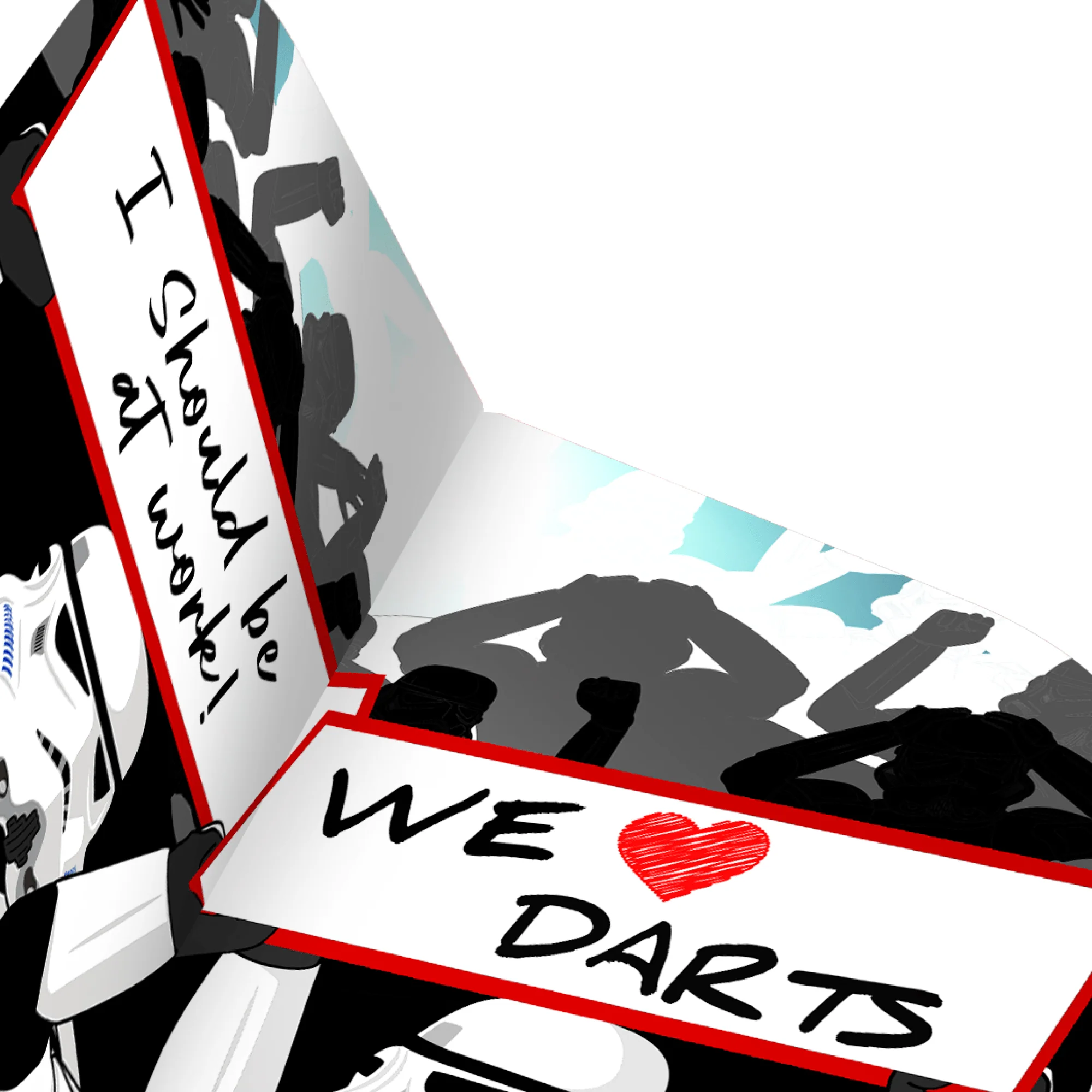 *Original StormTrooper Dart Flights - Official Licensed - No2 - Std - Storm Trooper - We Love Darts - Image 4