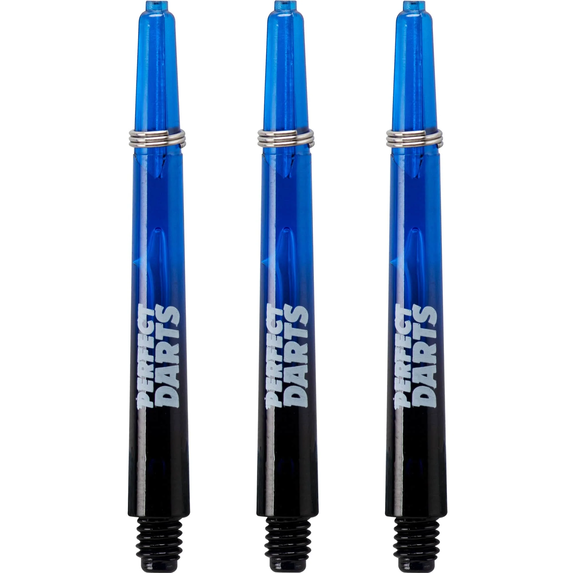 *Perfect Darts - Two Tone Shafts - Polycarbonate - Black & Blue - 3 Sets Pack - Image 2