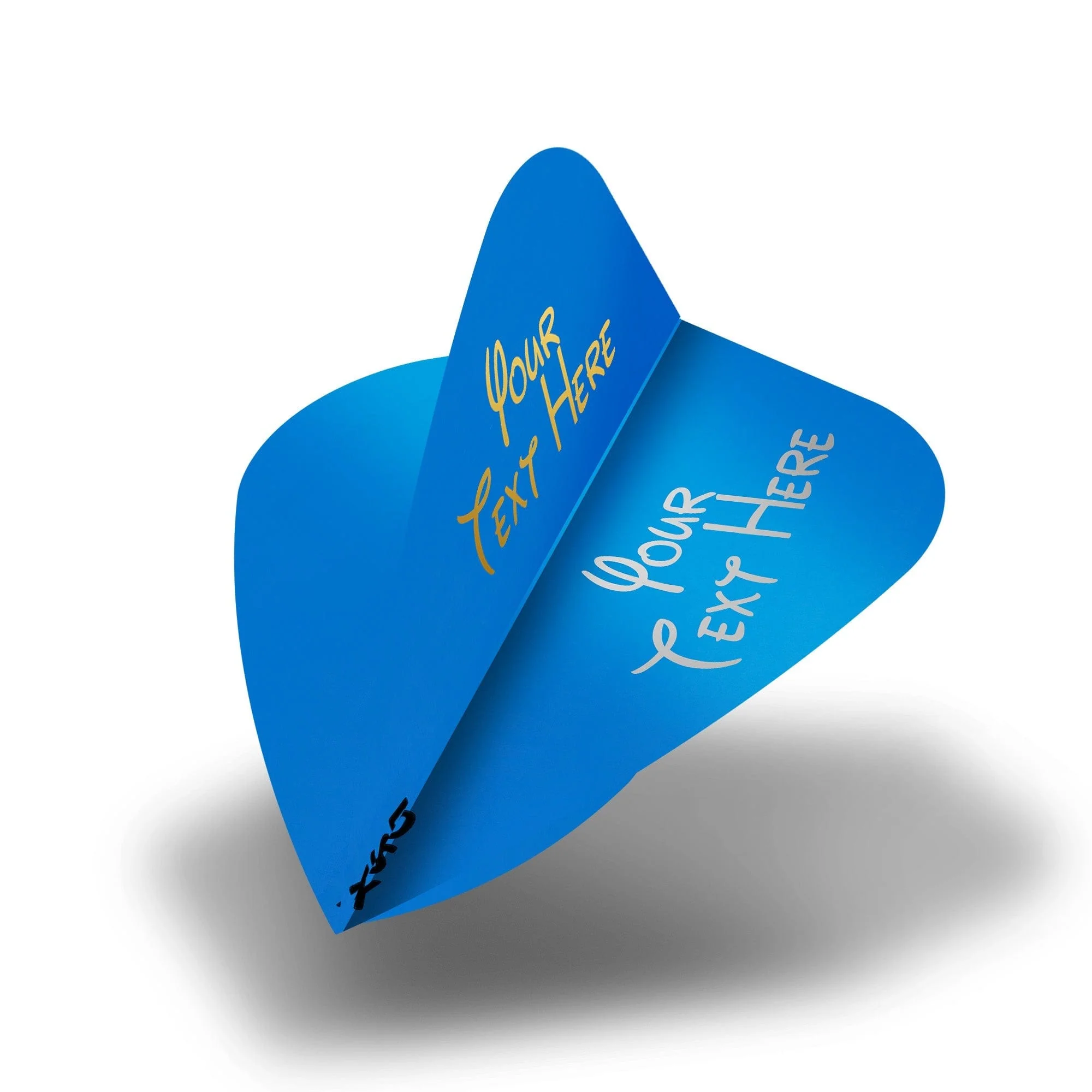 Personalised Flights - Extra Strong - Hot Foil - 5 Sets - Kite - Blue - Image 2