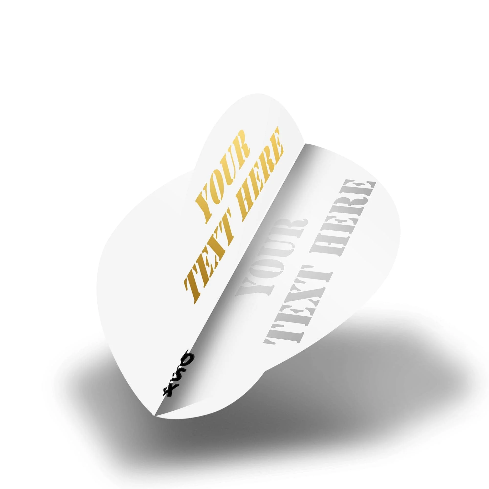Personalised Flights - Extra Strong - Hot Foil - 5 Sets - Pear - White - Image 2