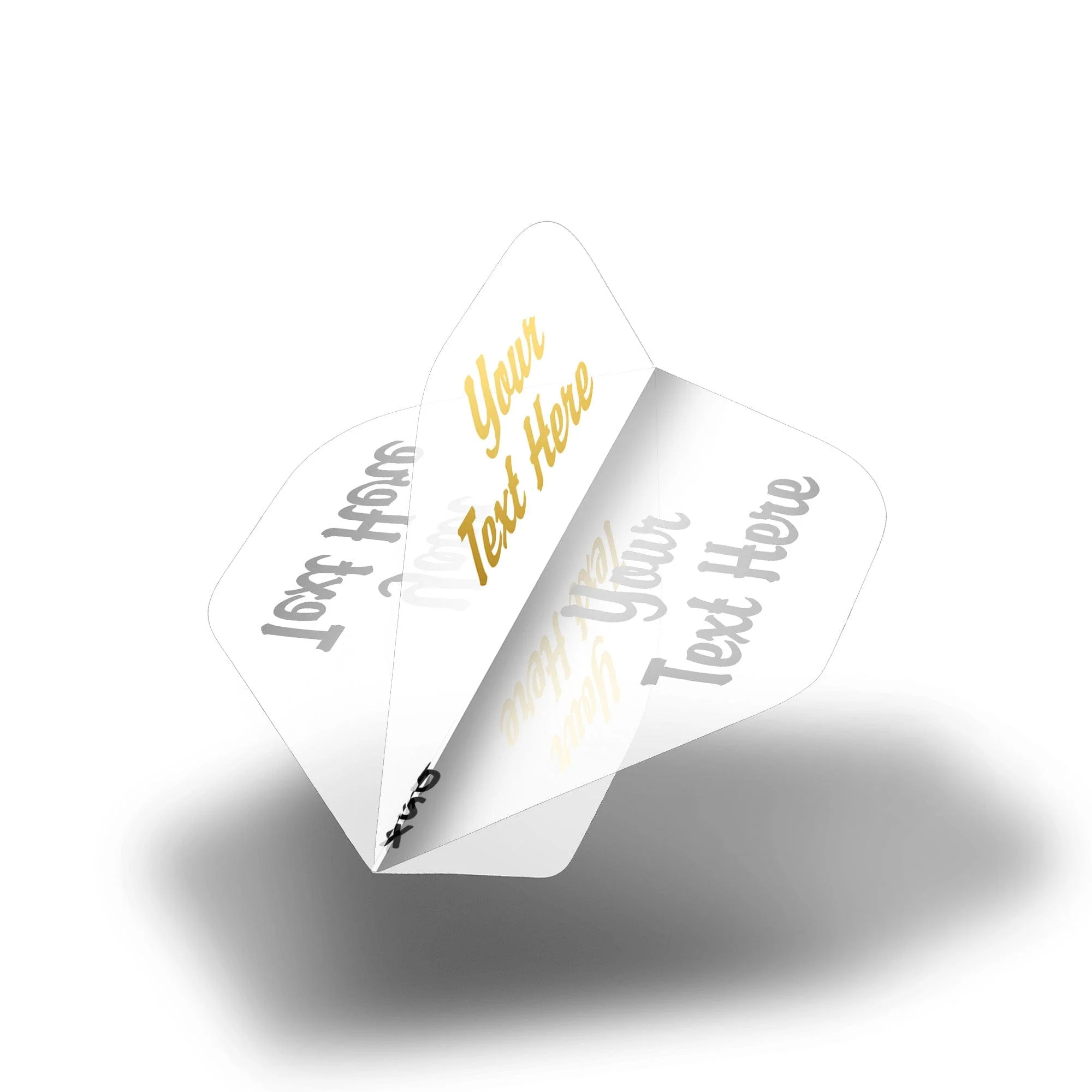 Personalised Flights - Extra Strong - Hot Foil - 5 Sets - Std - Clear - Image 2