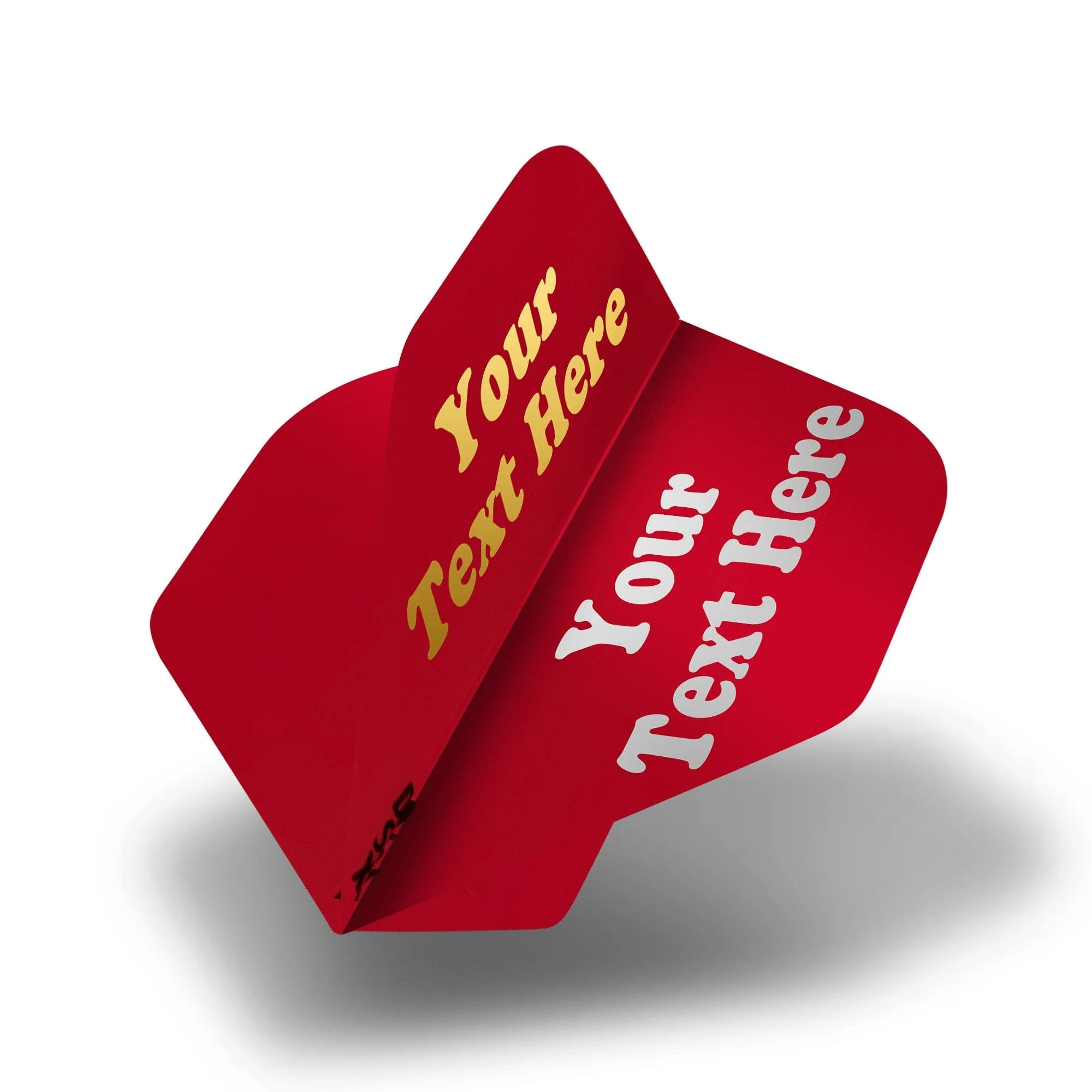 Personalised Flights - Extra Strong - Hot Foil - 5 Sets - Std - Red - Image 2