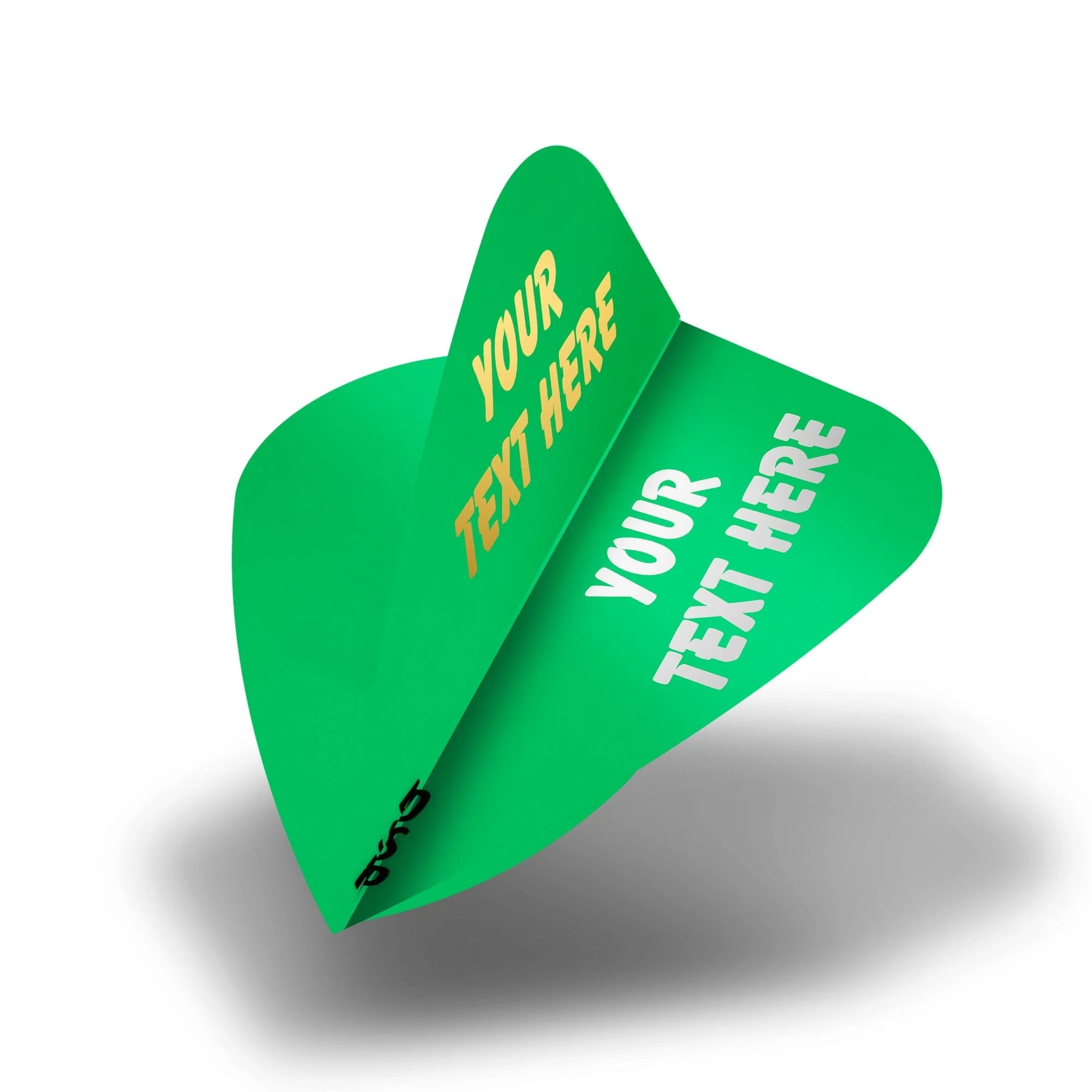 Personalised Flights - Hot Foil - 5 Sets - Poly Plain - Kite - Green - Image 2