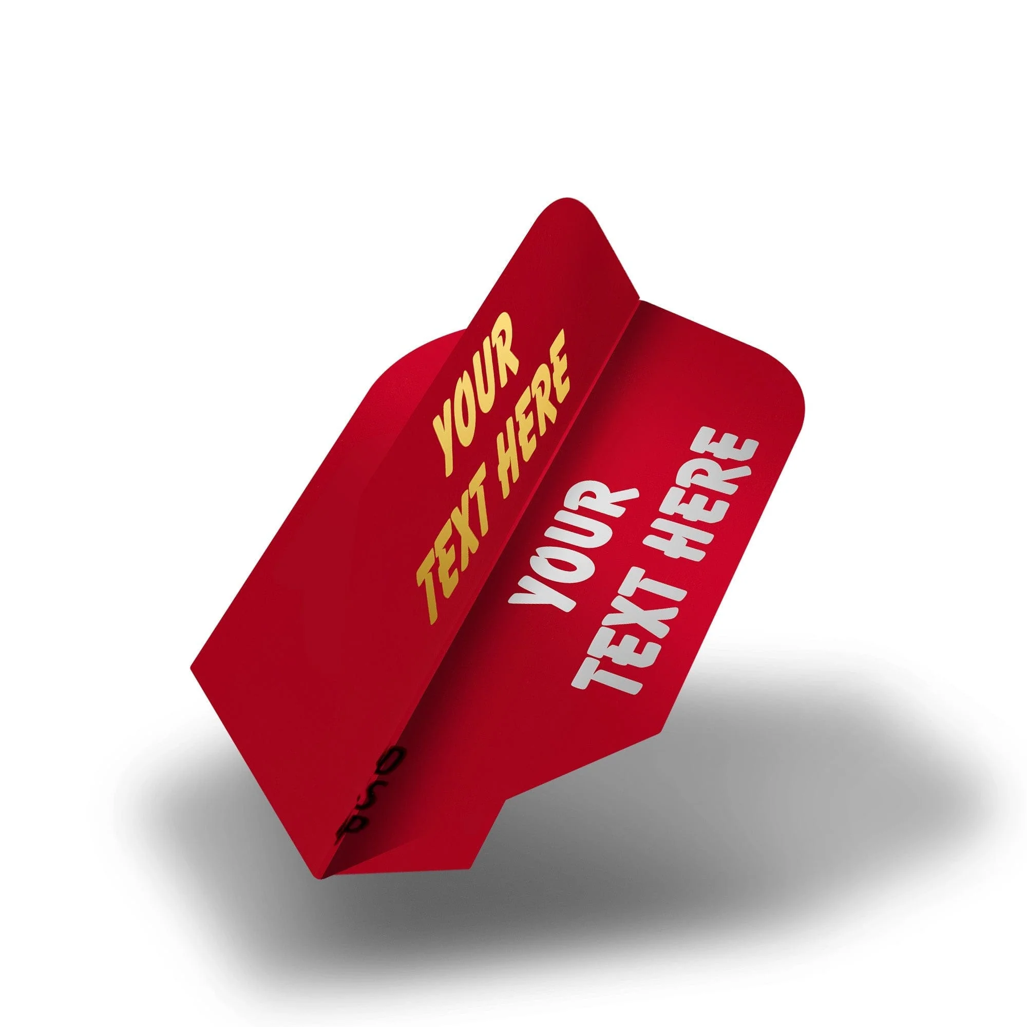 Personalised Flights - Hot Foil - 5 Sets - Poly Plain - Slim - Red - Image 2