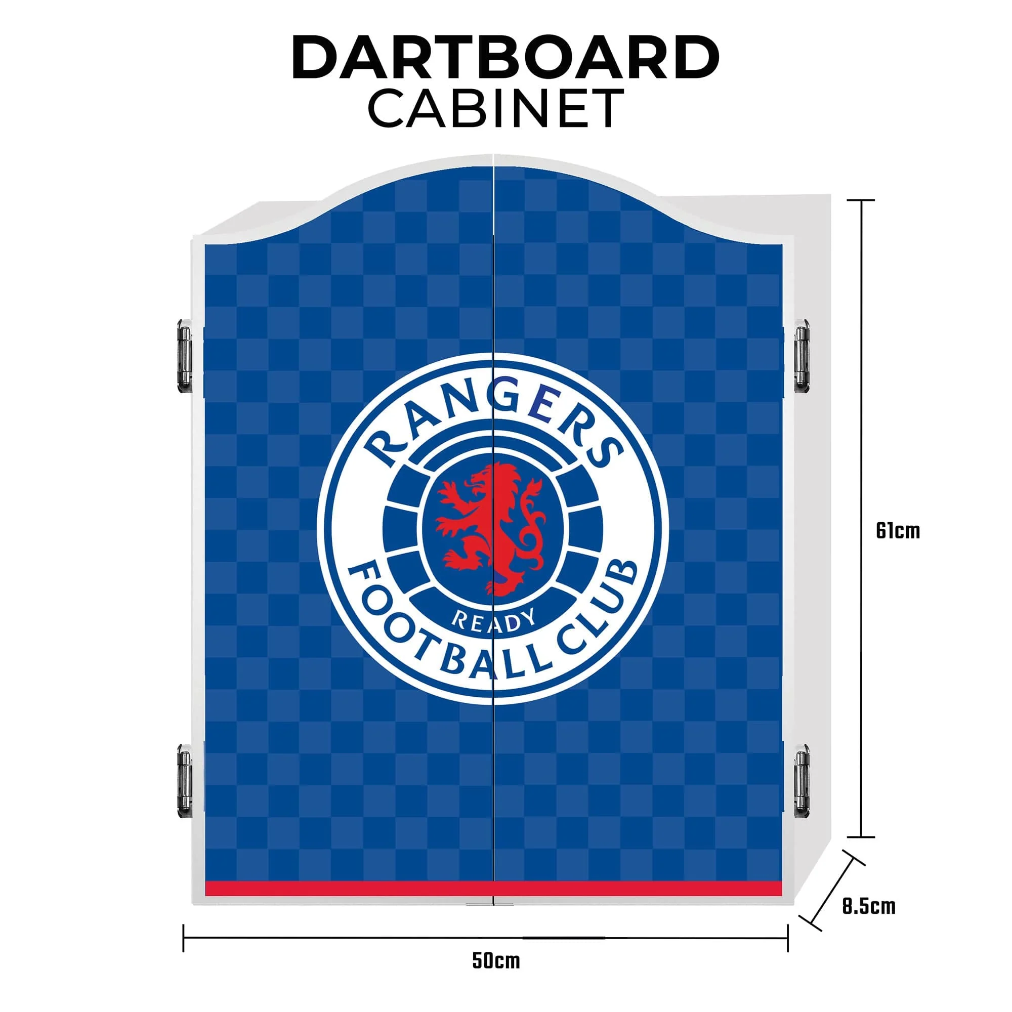 Rangers FC Dartboard Cabinet - Official Licensed - RFC - C1 - Check - Image 4