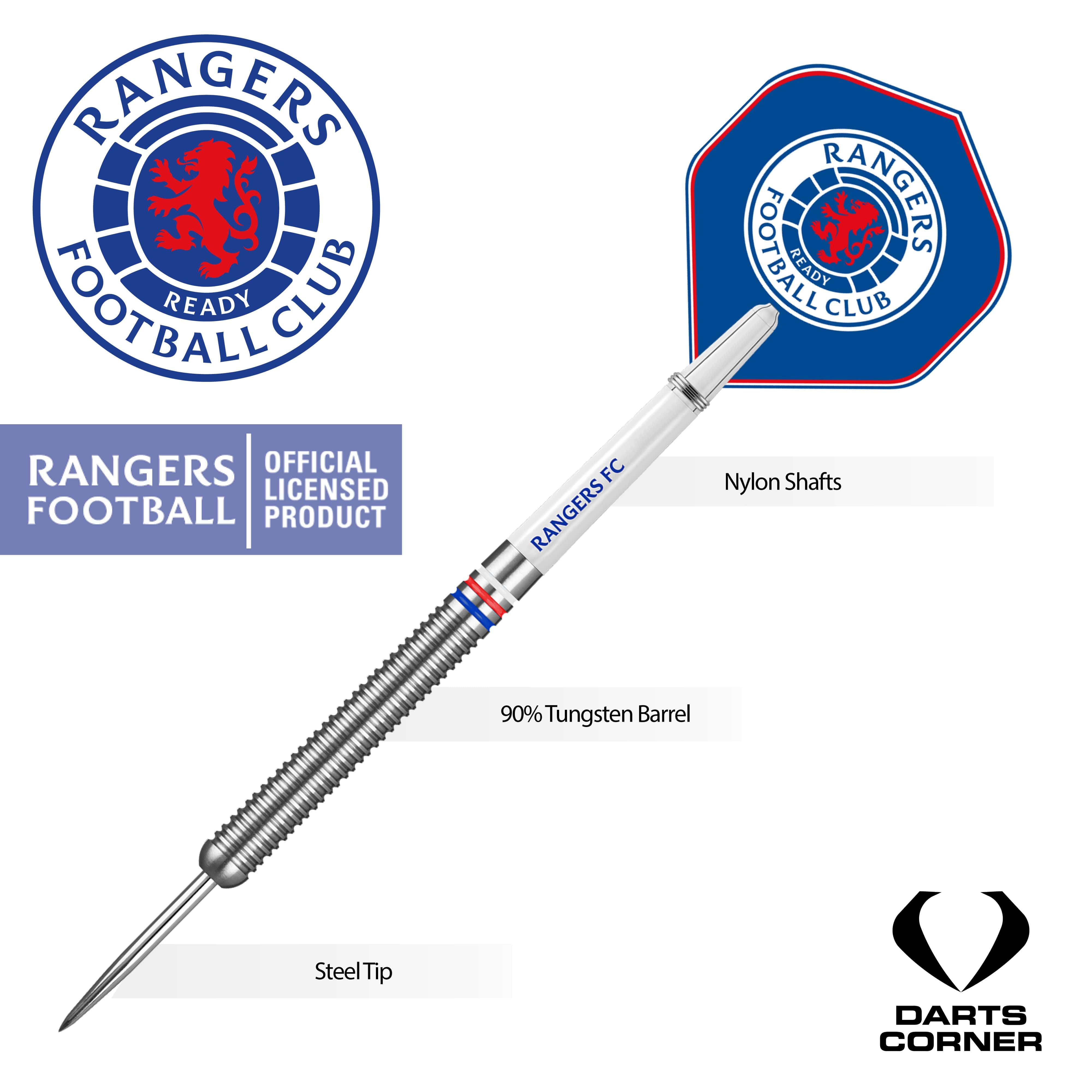 Rangers FC Darts - Steel Tip Tungsten - Official Licensed - RFC - 24g - Image 3