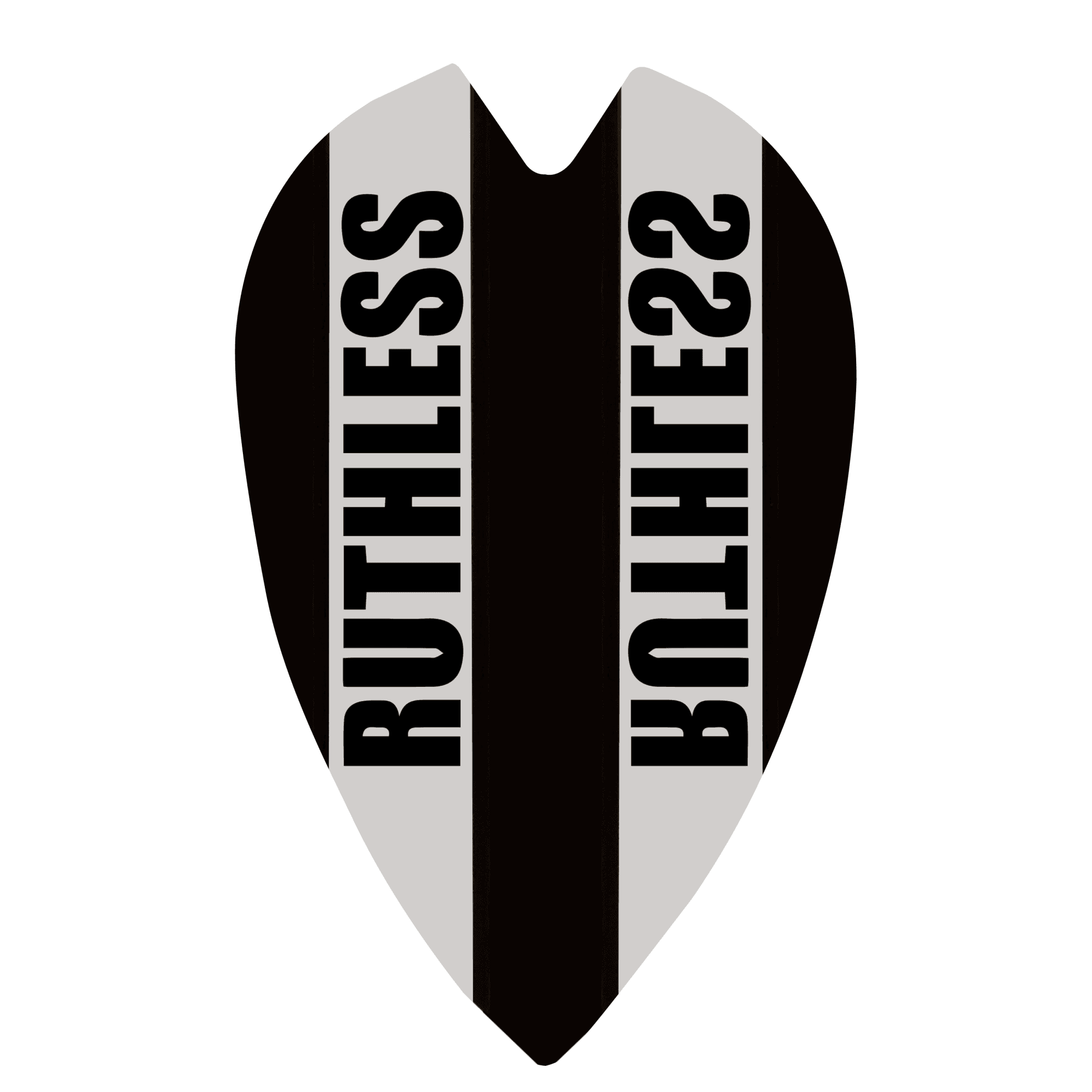 *Ruthless - Clear Panel - Dart Flights - 100 Micron - Retro - Image 2