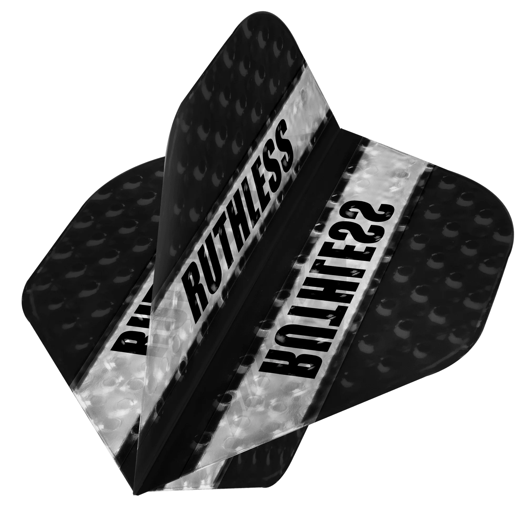 *Ruthless - Clear Panel Embossed - Dart Flights - 100 Micron - No2 - Std - Image 7