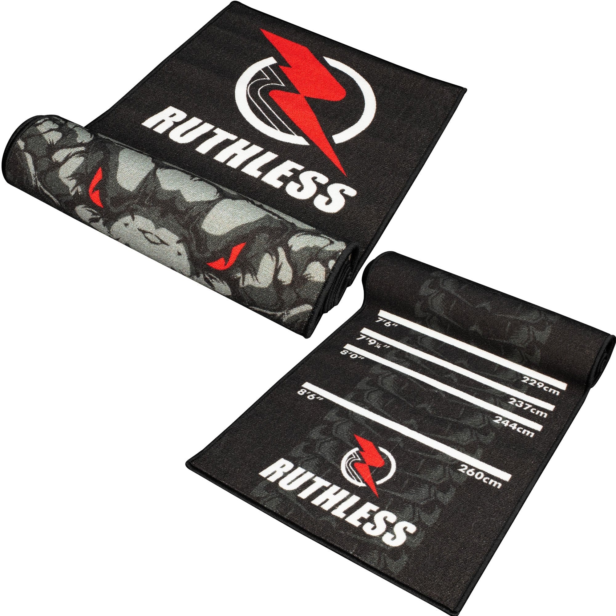 Ruthless Cobra Dart Mat - Carpet Mat - 290 cm x 60cm - Black & Grey - Image 3