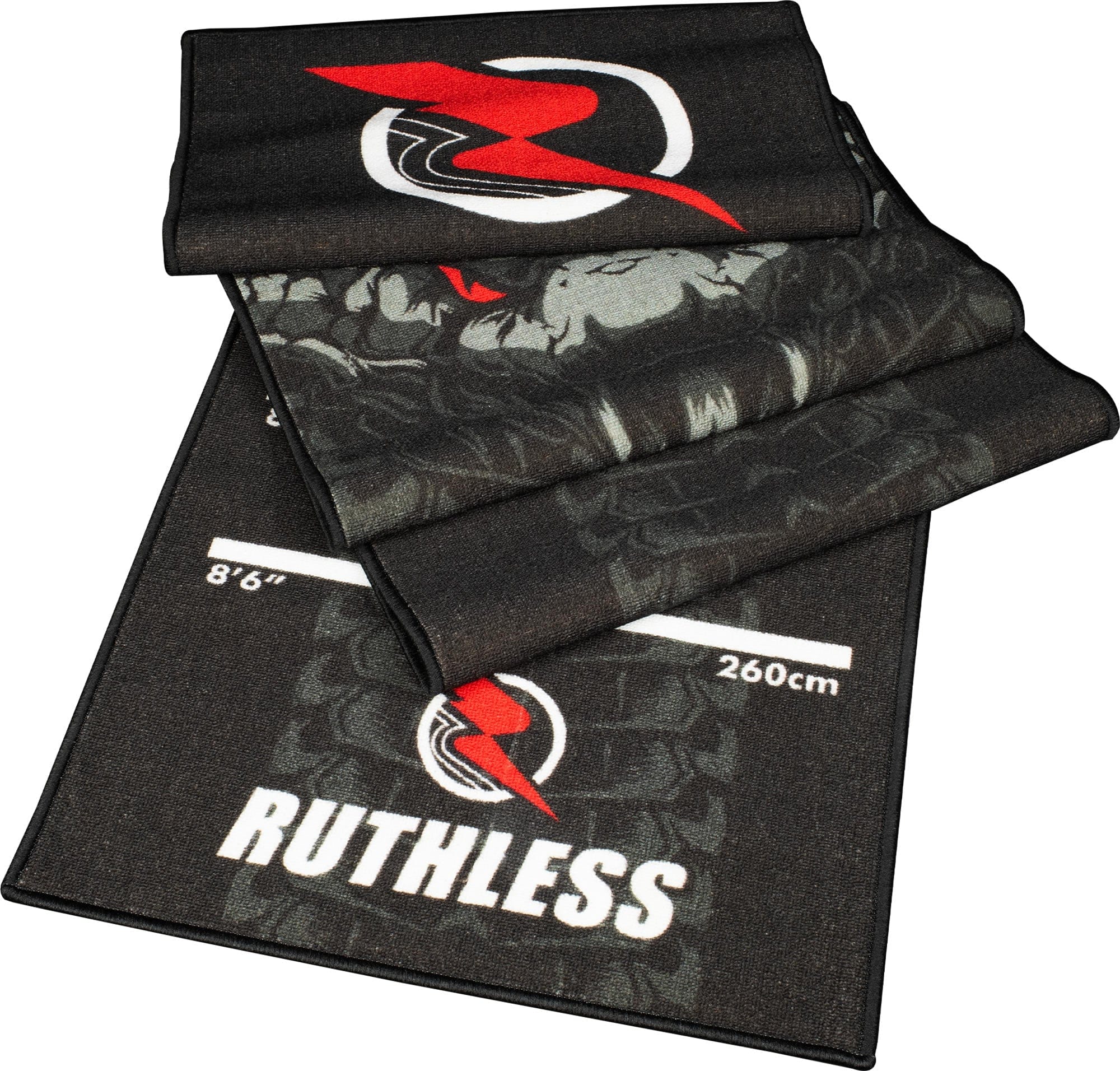Ruthless Cobra Dart Mat - Carpet Mat - 290 cm x 60cm - Black & Grey - Image 4