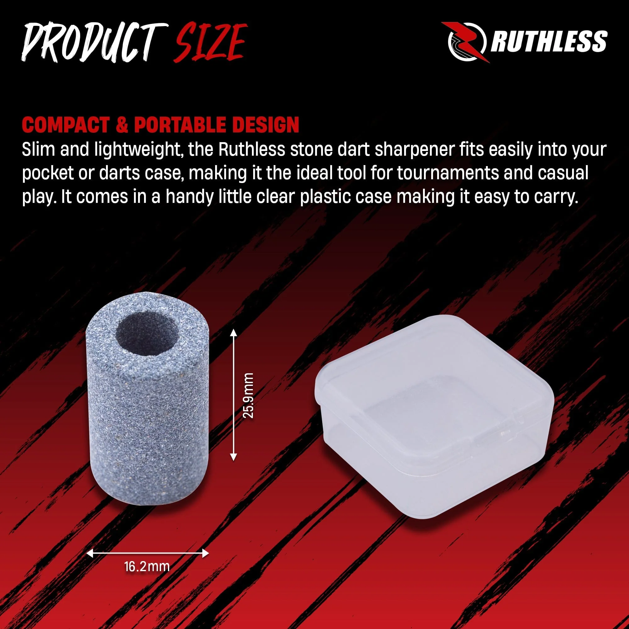 Ruthless Dart Sharpener - Mini Round Stone - Value Pack - 3 Pieces - Image 3