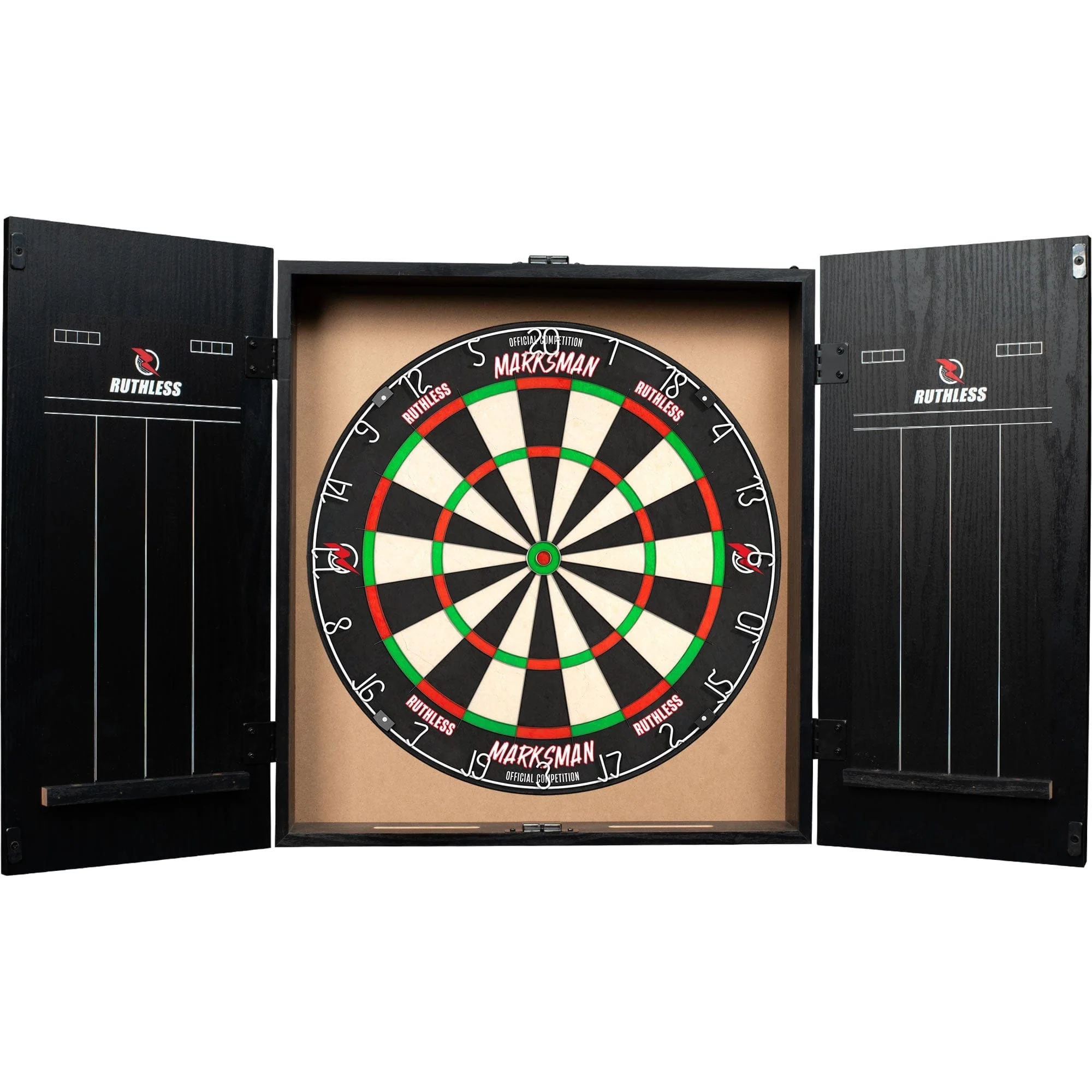 Ruthless Dartboard Cabinet - Square Design - Graffiti Grey - Image 5