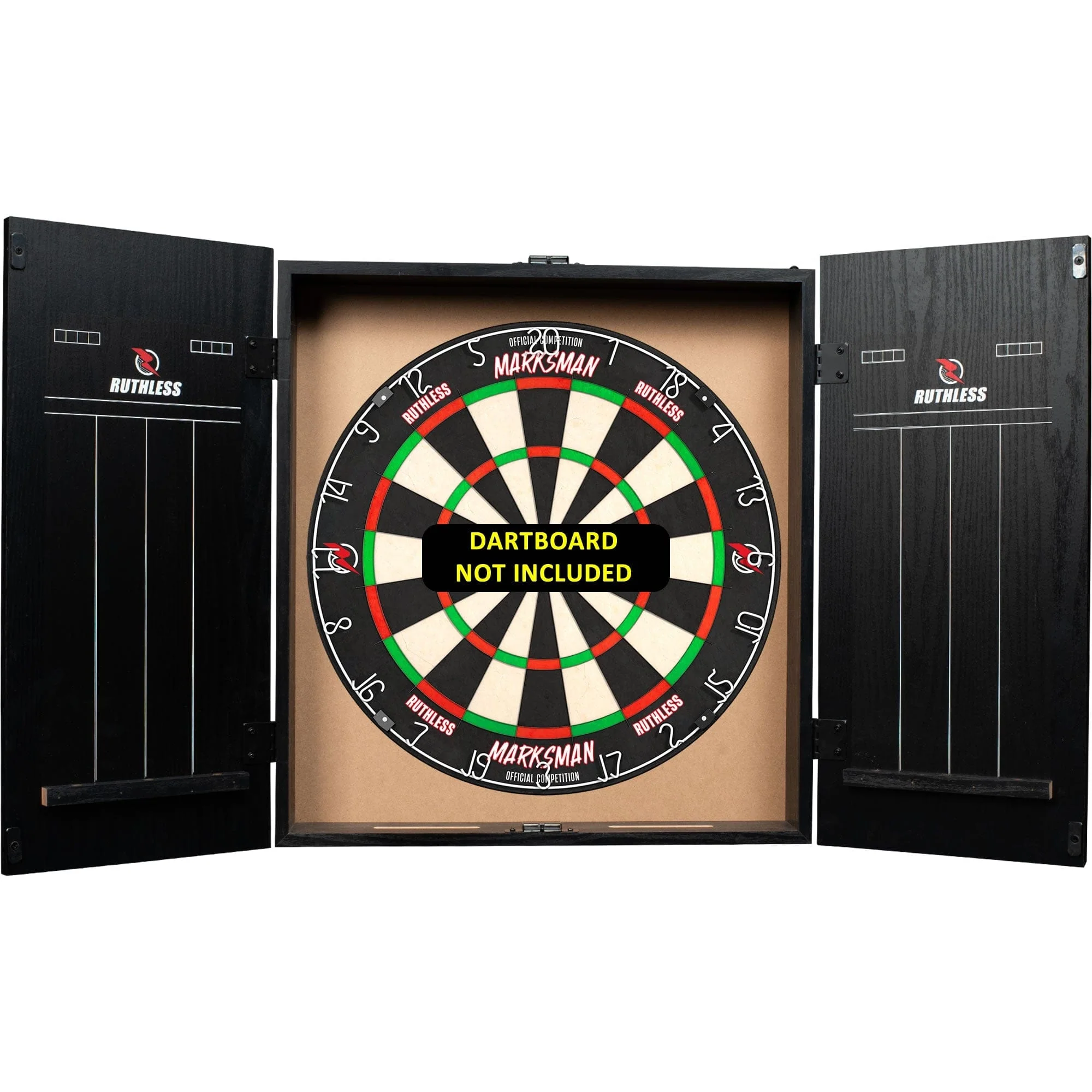 Ruthless Dartboard Cabinet - Square Design - RipTorn - Black & Grey - Image 6