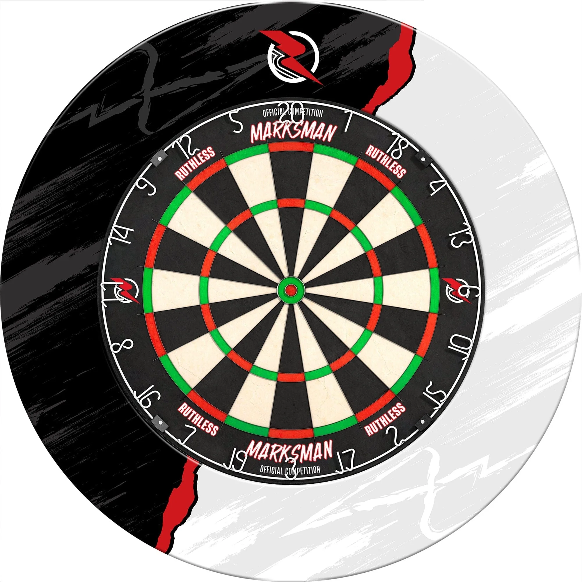 Ruthless Dartboard Surround - Professional - RipTorn - Black & Grey - Image 3
