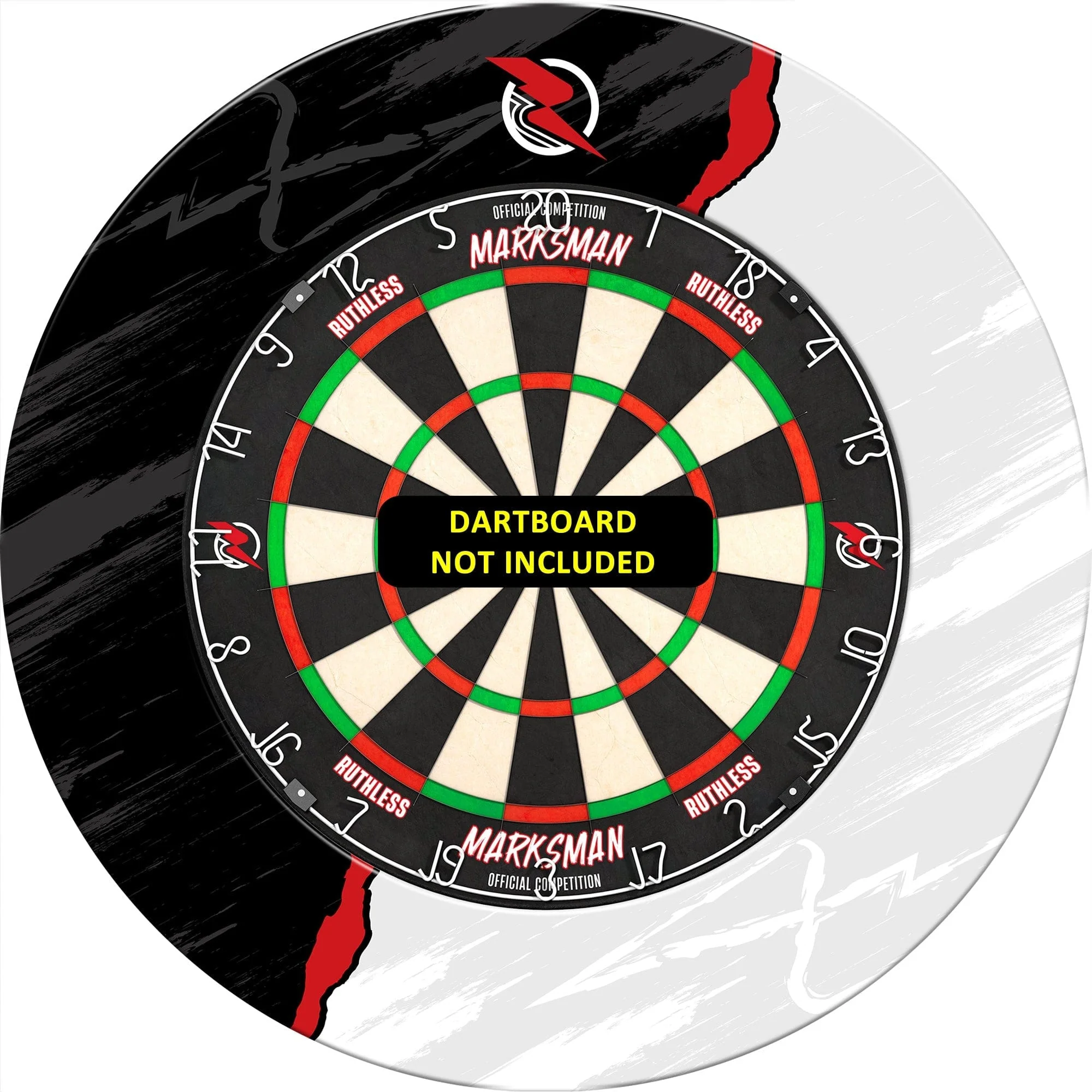 Ruthless Dartboard Surround - Professional - RipTorn - Black & Grey - Image 4