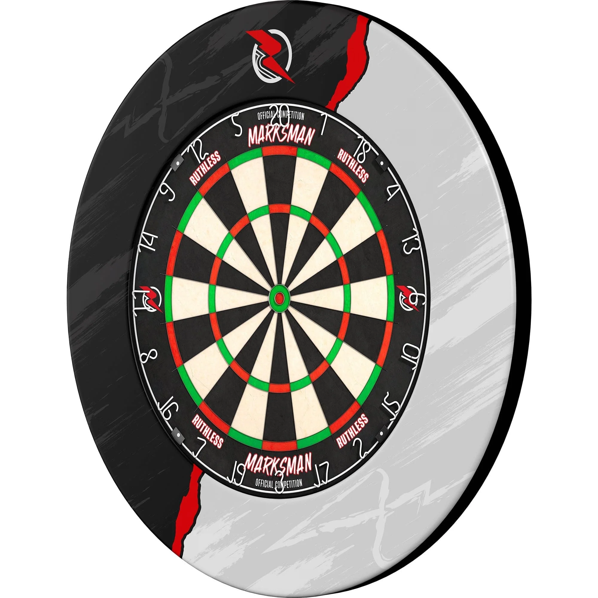 Ruthless Dartboard Surround - Professional - RipTorn - Black & Grey - Image 5
