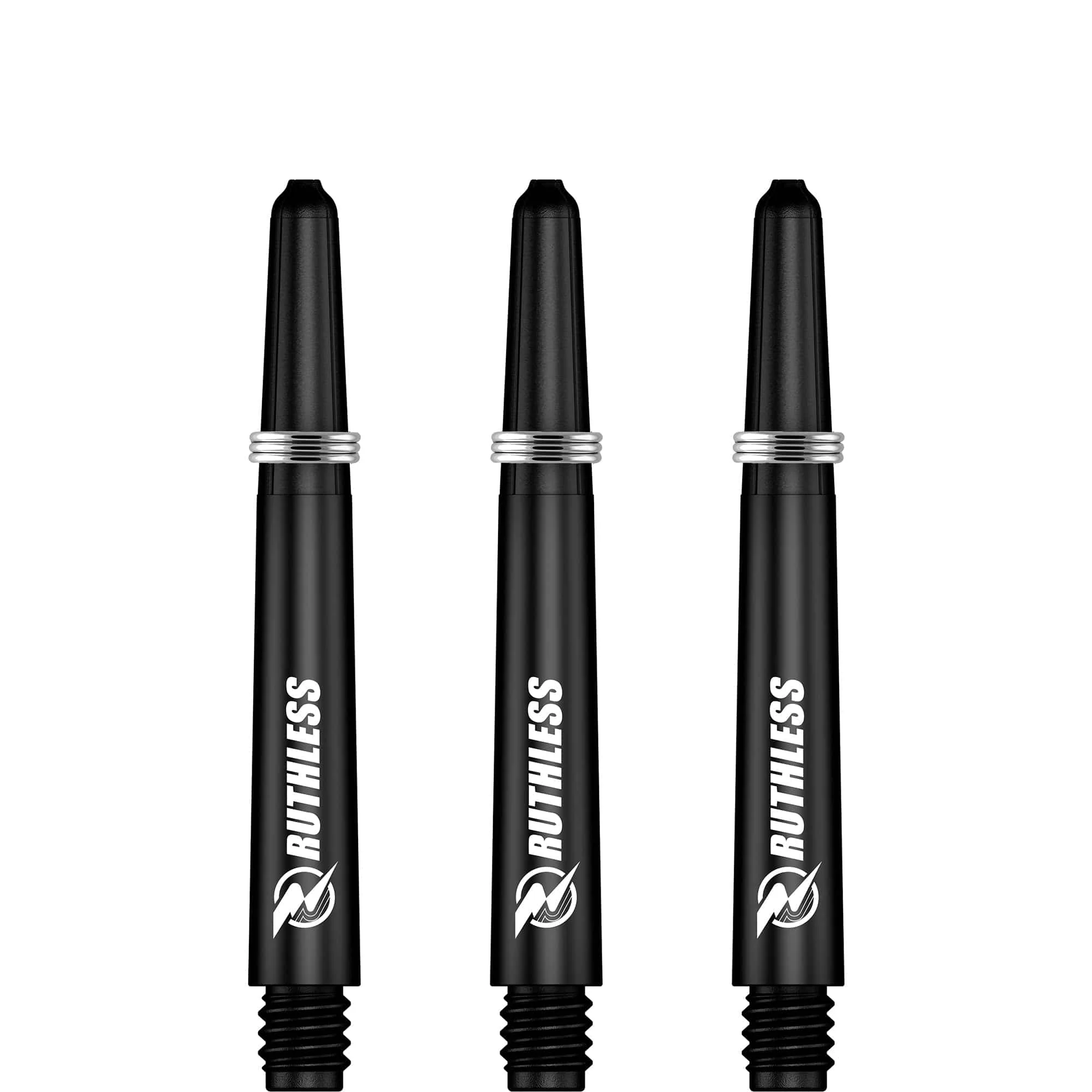 Ruthless Deflectagrip Dart Shafts - Nylon Stems with Springs - Black - Image 3