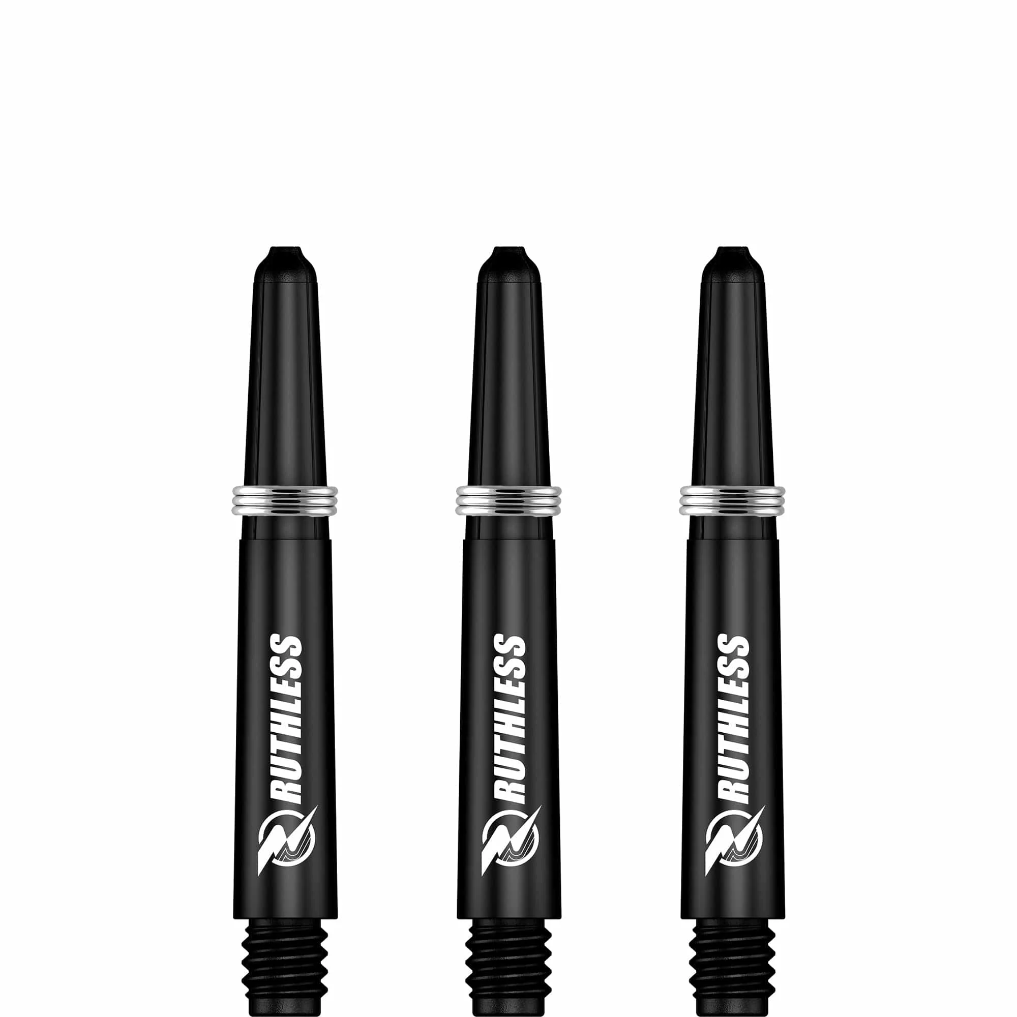 Ruthless Deflectagrip Dart Shafts - Nylon Stems with Springs - Black - Image 4