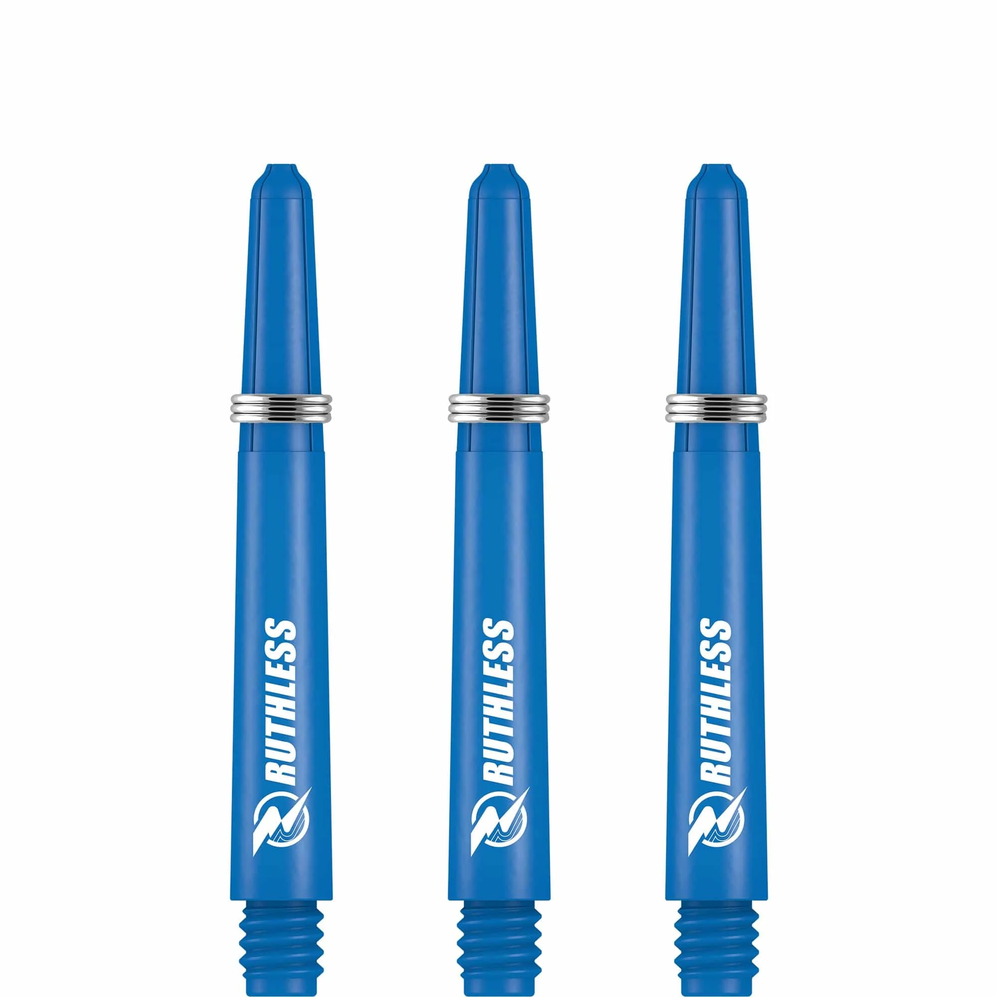 Ruthless Deflectagrip Dart Shafts - Nylon Stems with Springs - Blue - Image 3
