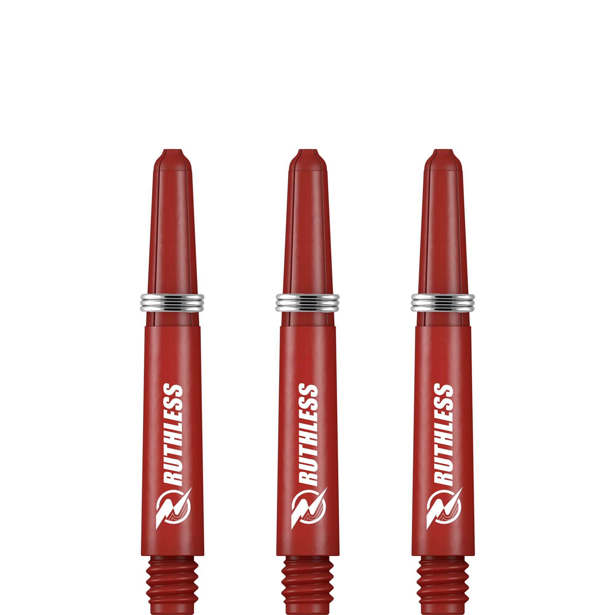 Ruthless Deflectagrip Dart Shafts - Nylon Stems with Springs - Red - Image 4