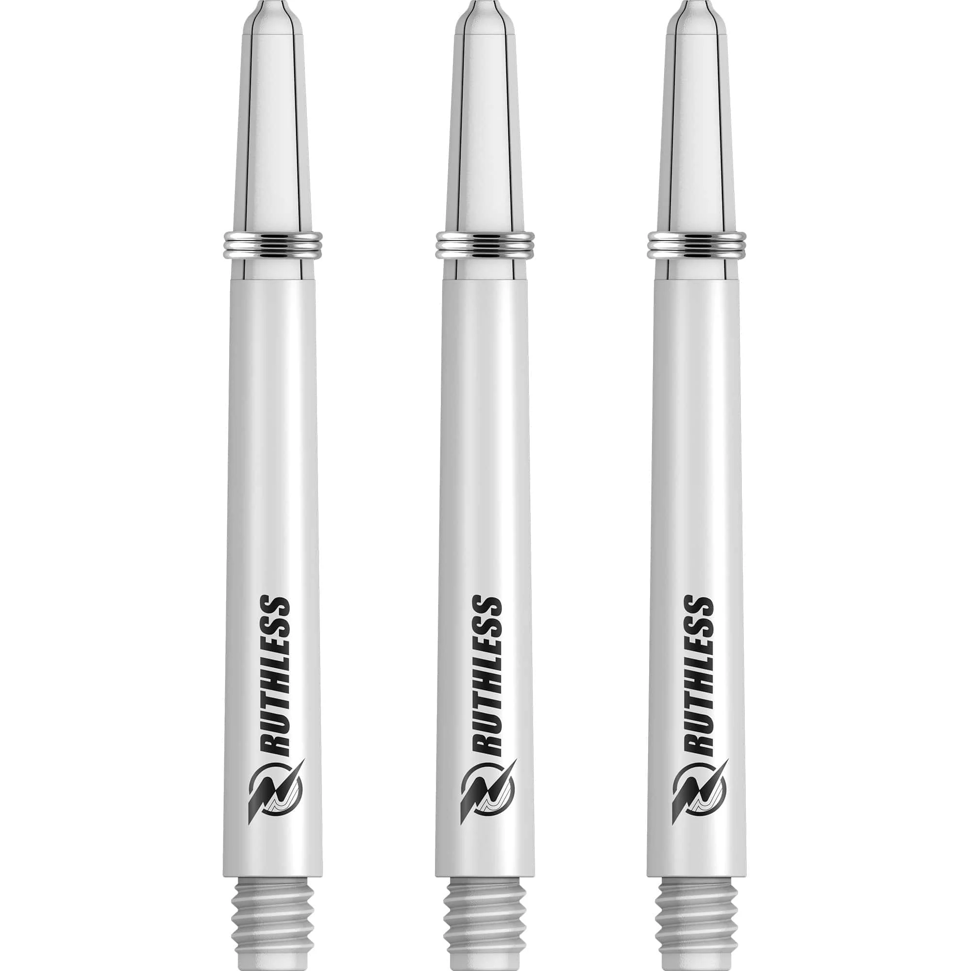 Ruthless Deflectagrip Dart Shafts - Nylon Stems with Springs - White - Image 2