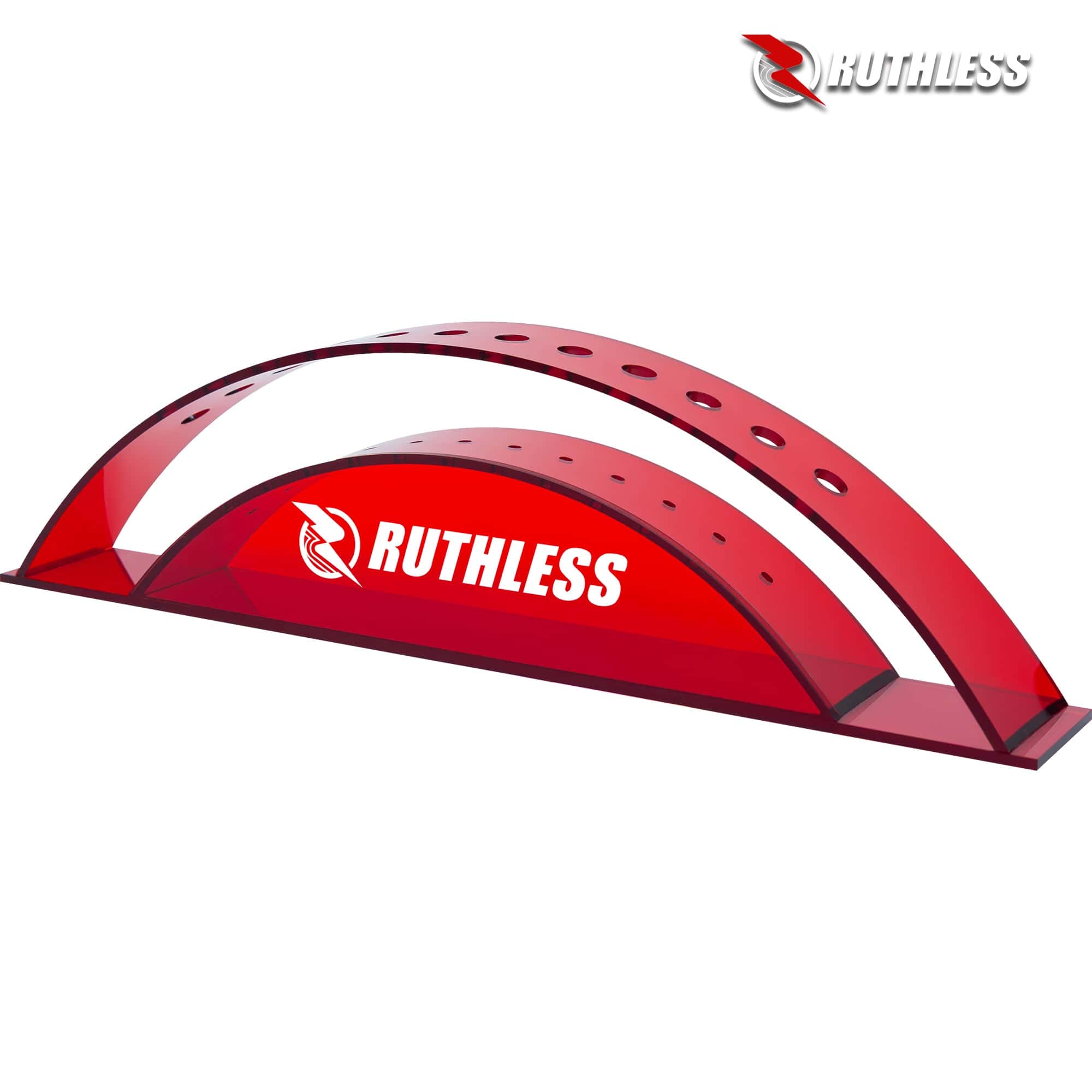 Ruthless Display Arc - 12-hole Acrylic Stand - Red - Image 5