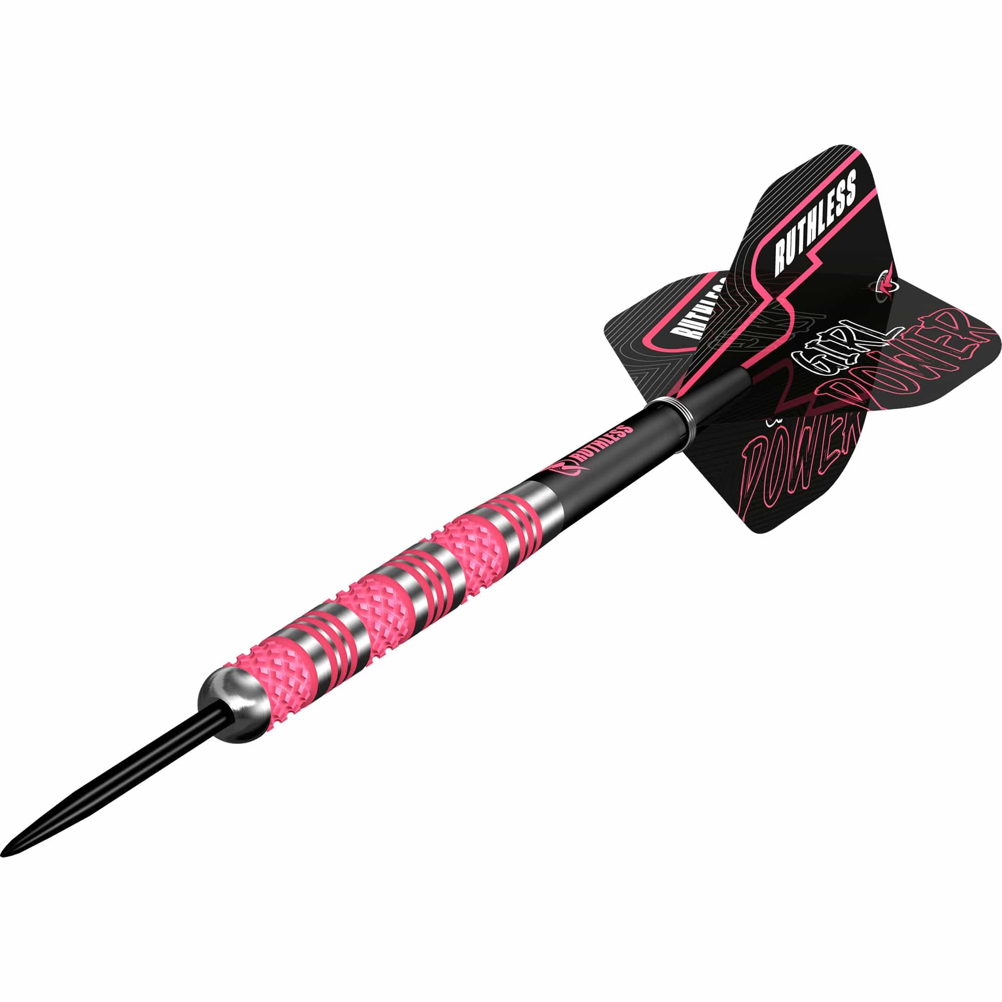 Ruthless Girl Power Darts - 90% Steel Tip Tungsten - Knurled - Pink - Image 2
