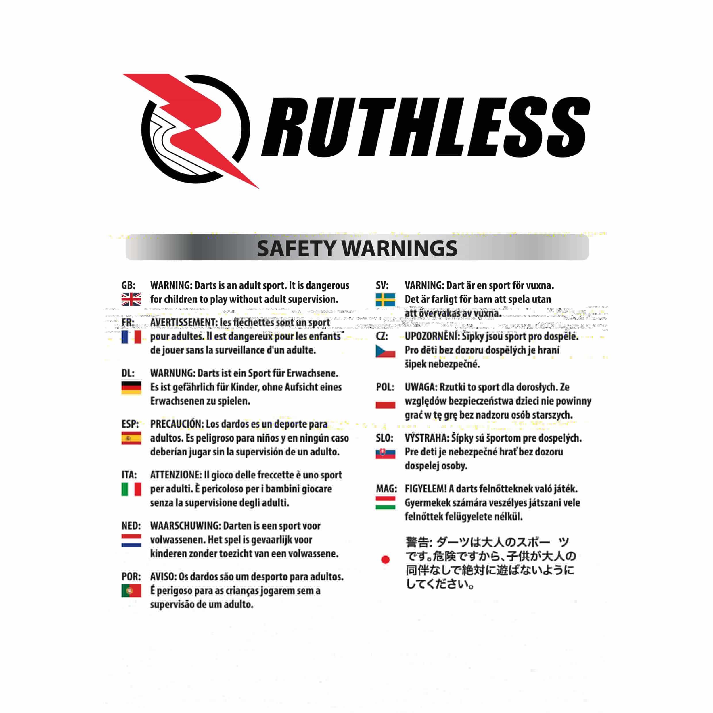 Ruthless Home Darts Centre - Surround & Hotshot Dartboard - 2 sets of darts - Image 2