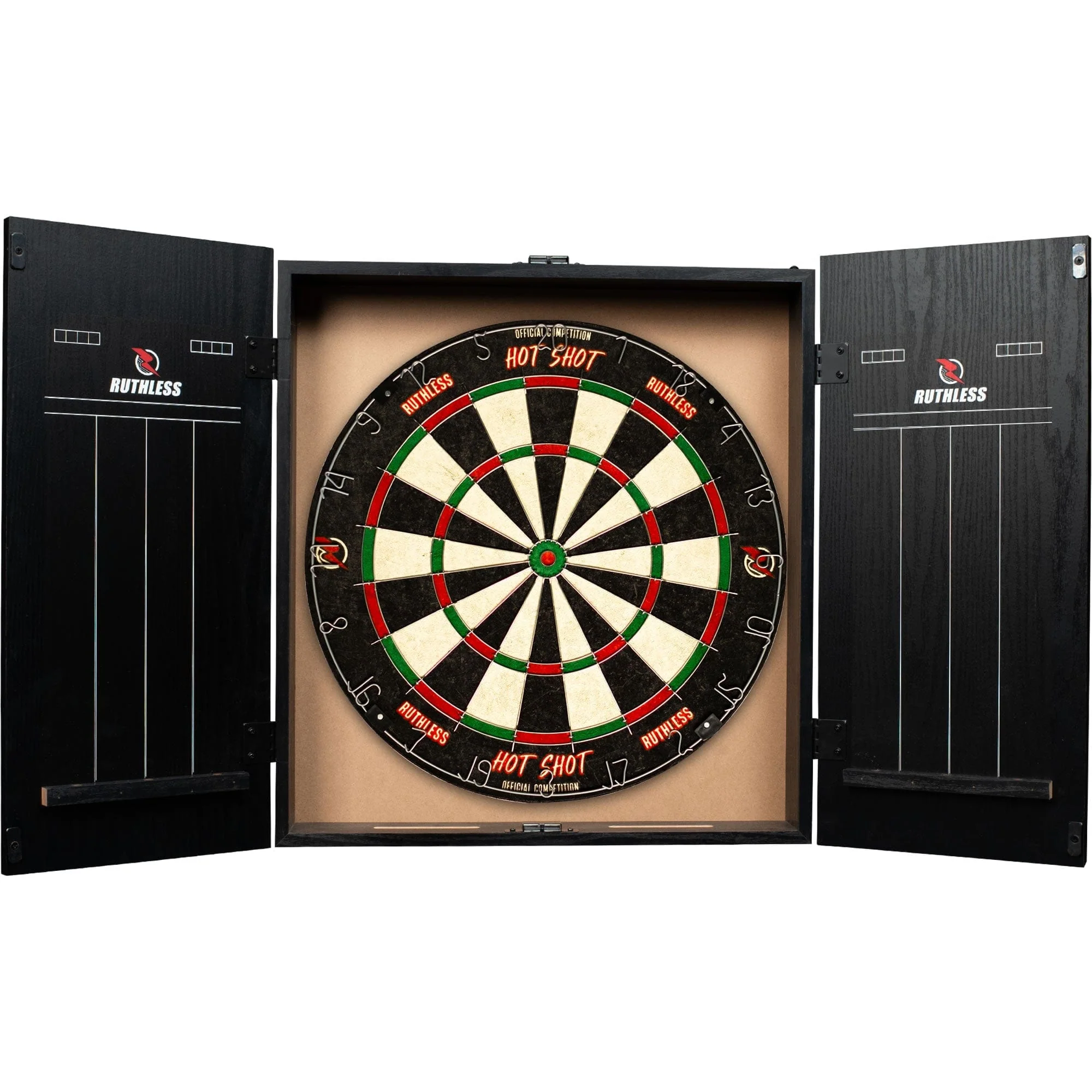 Ruthless HotShot Home Darts Centre - HDC - inc Dartboard, Cabinet, 2 sets of Darts - Image 2
