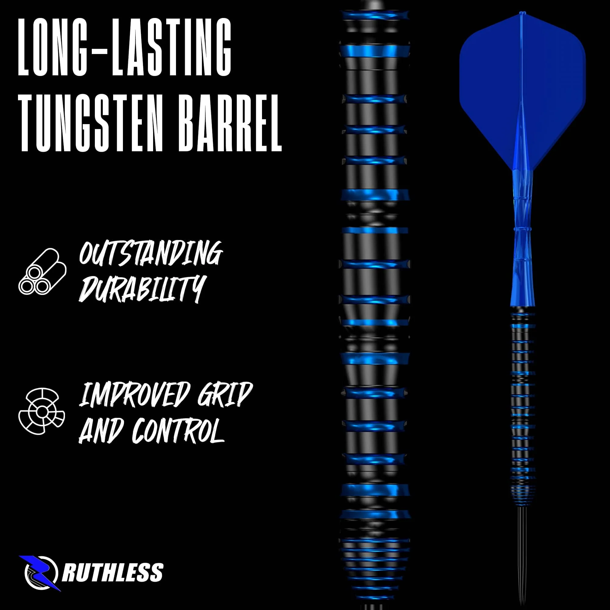 Ruthless Icestorm Darts - Steel Tip - 90% Tungsten - Image 6