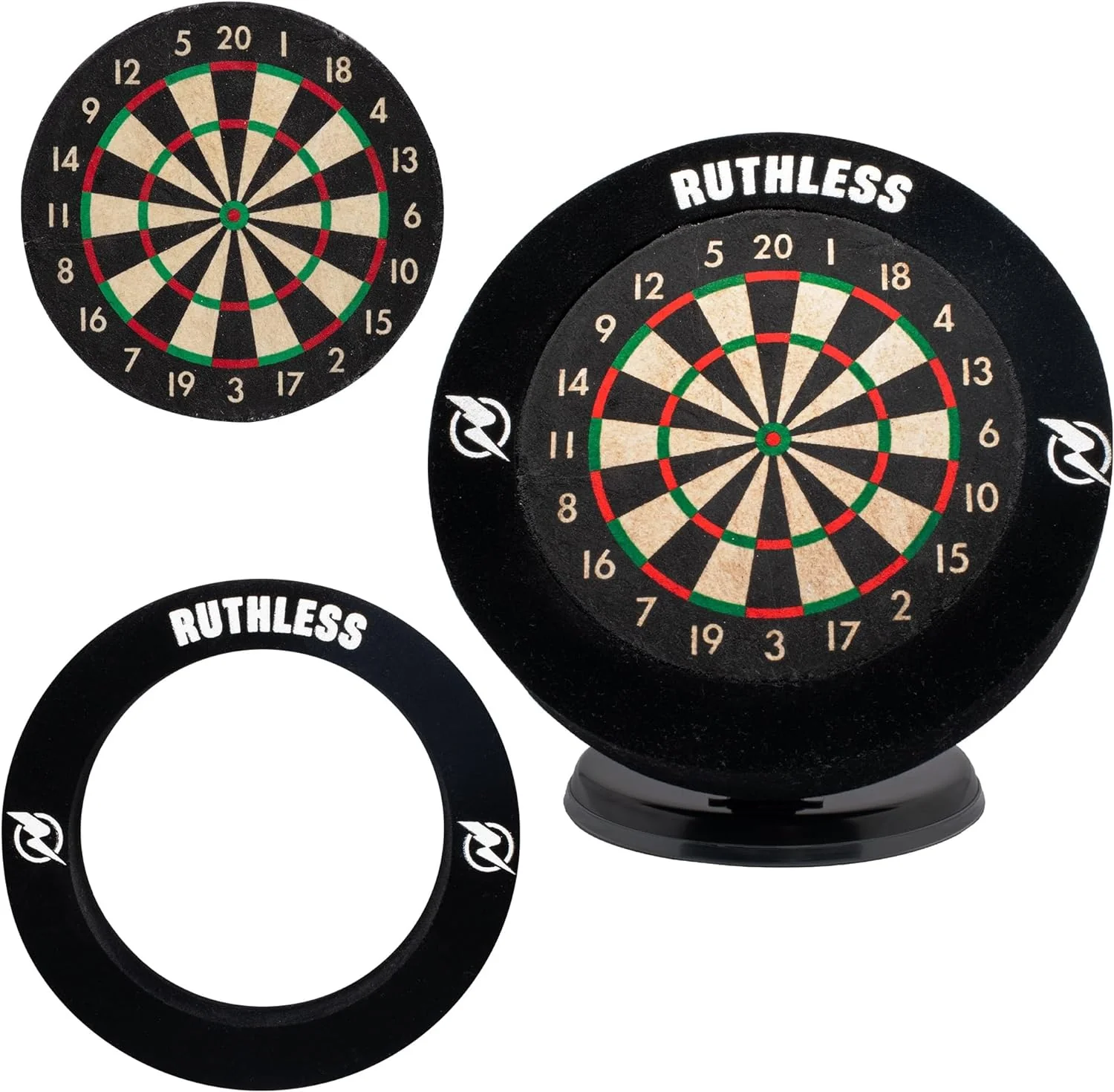 Ruthless Mini Desktop Dartboard Complete Set - Surround, Darts & Mat - Image 3