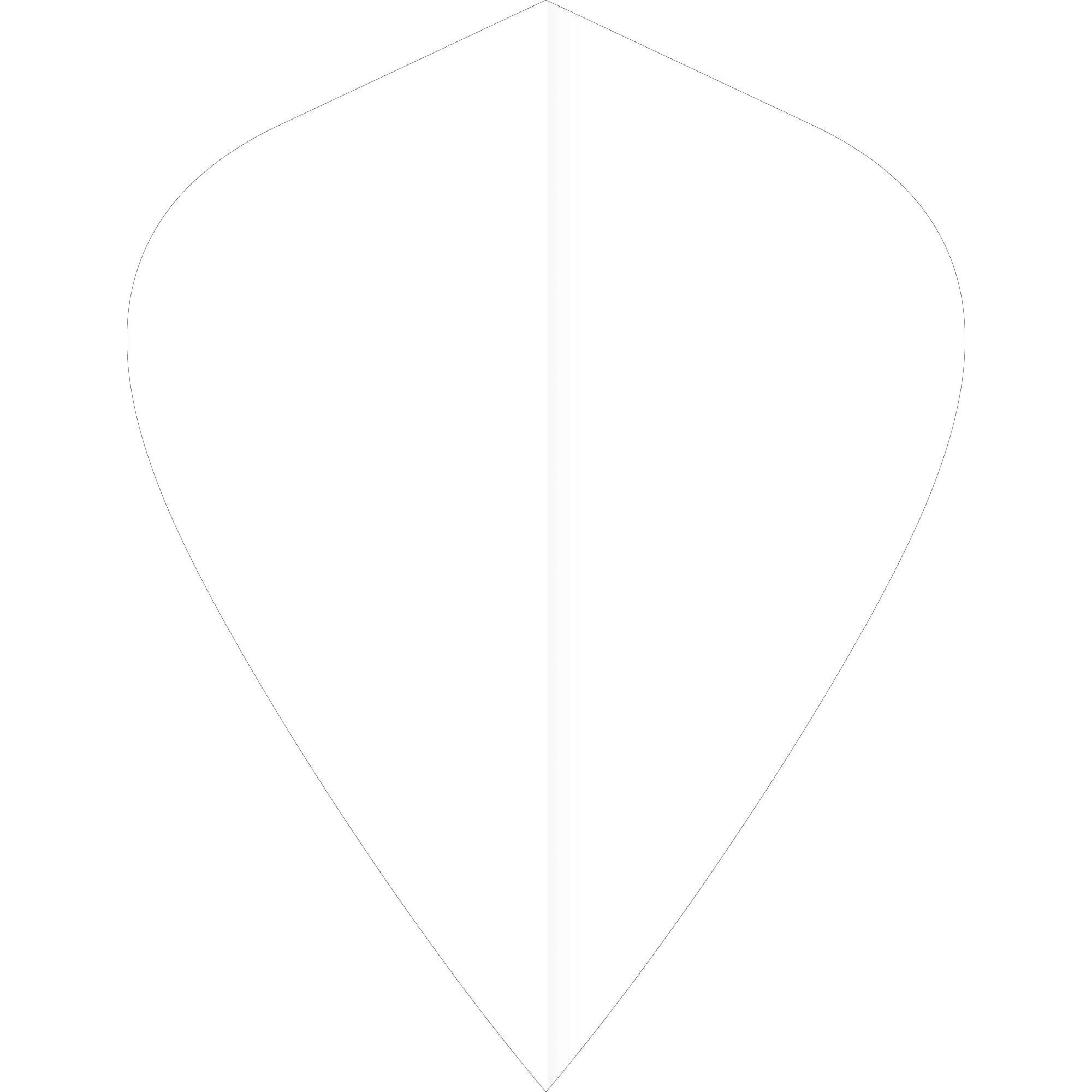 *Ruthless Poly Plain - Solid - Dart Flights - 75 Micron - Kite - Image 7