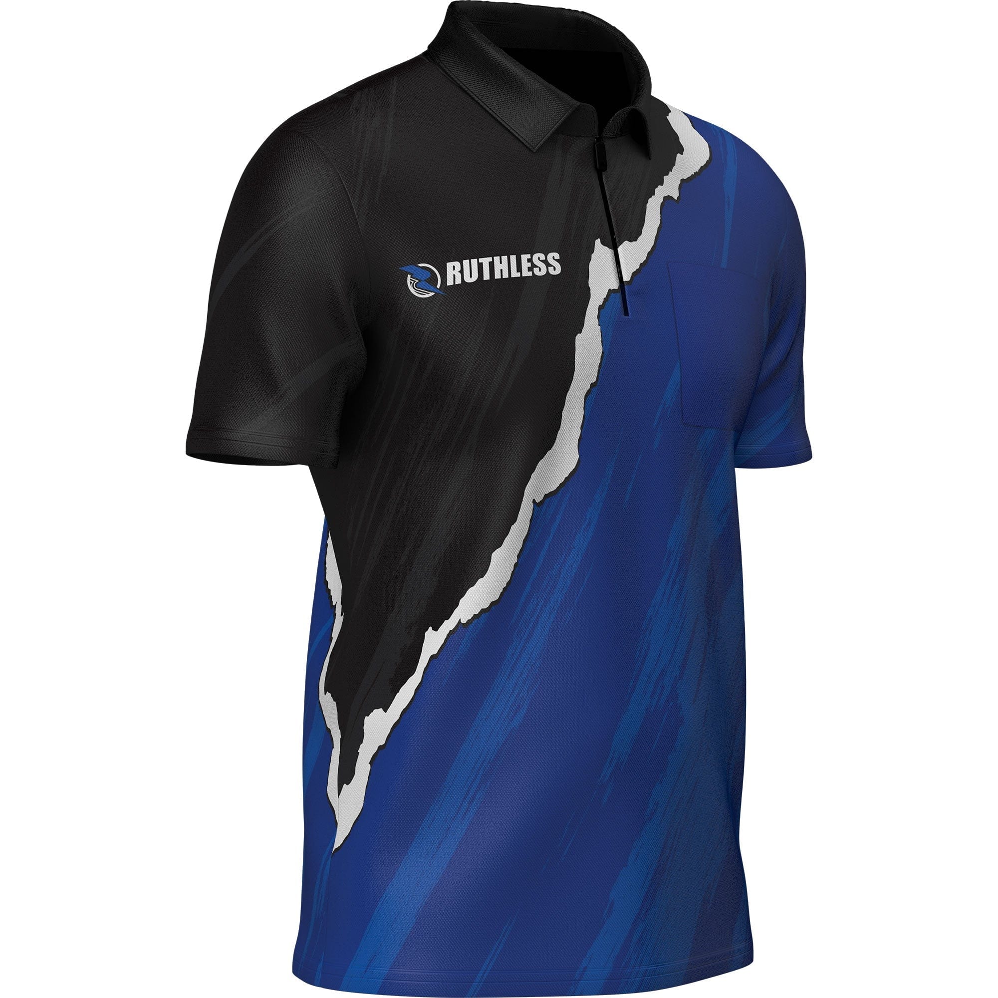 *Ruthless RipTorn ECO Dart Shirt - with Pocket - Black & Blue - Image 6