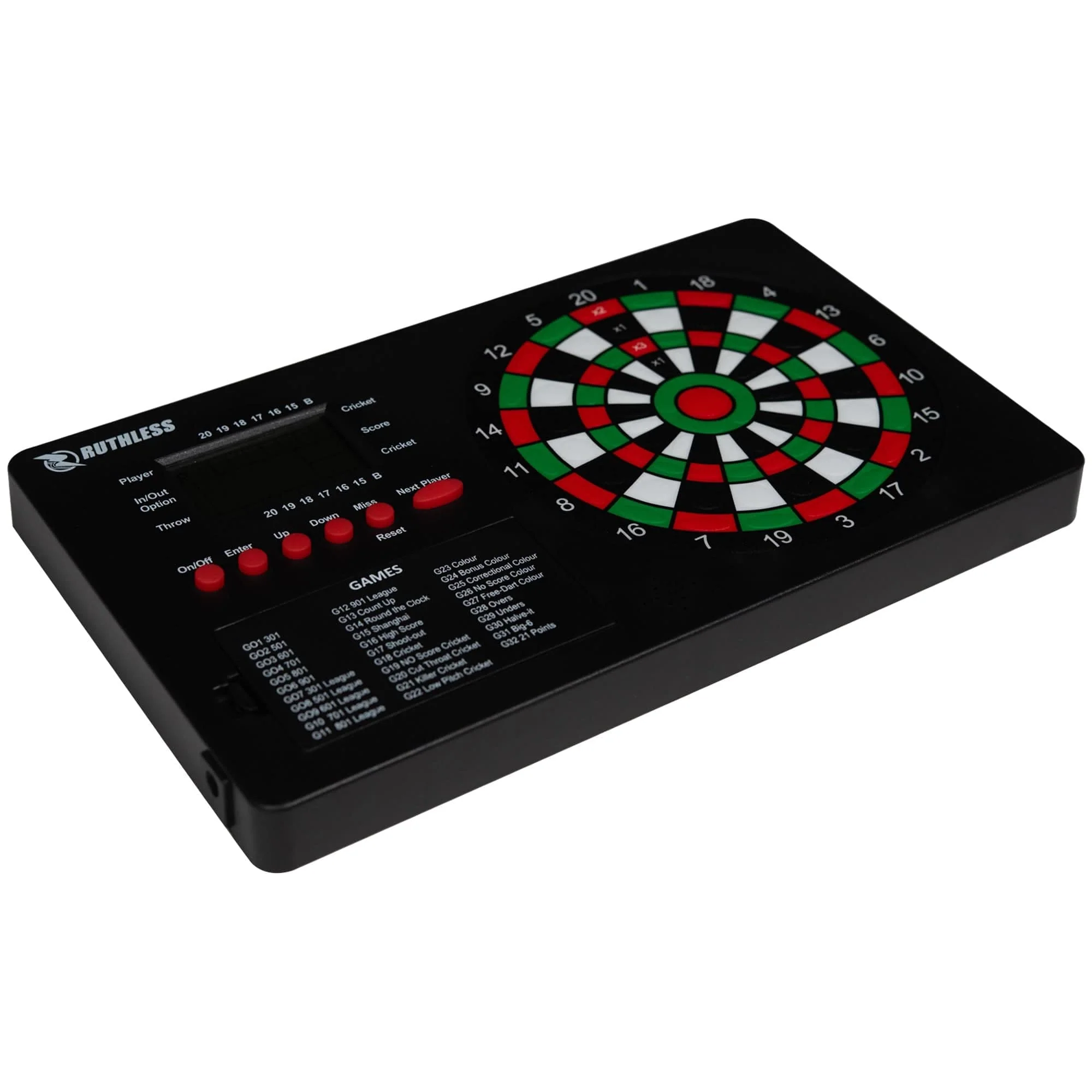 Ruthless TopScore Electronic Dart Scorer - 32 Games - Up to 8 players - 590 Variations - Image 2