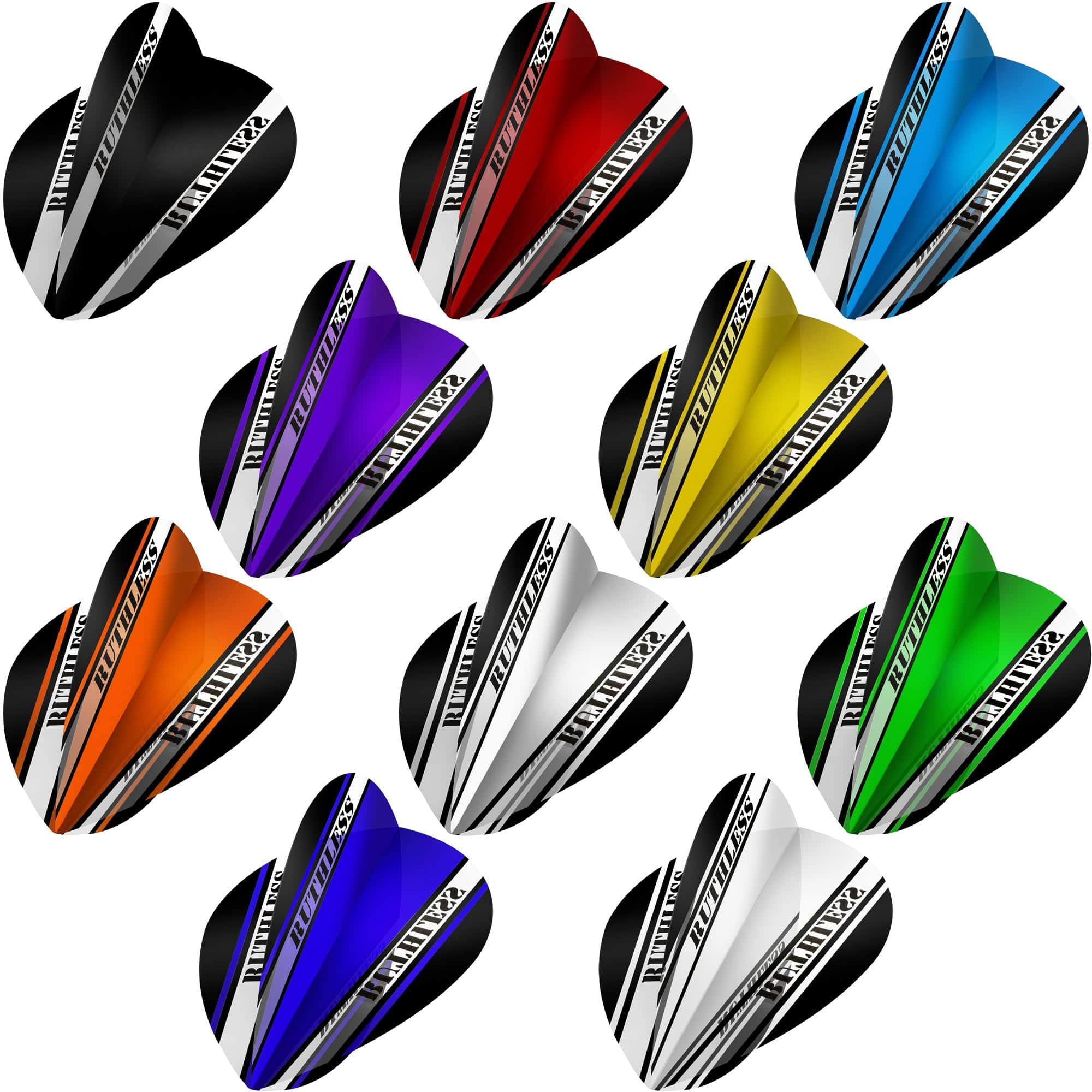 *Ruthless - V100 Pro - Dart Flights - 100 Micron - Pear - Image 2