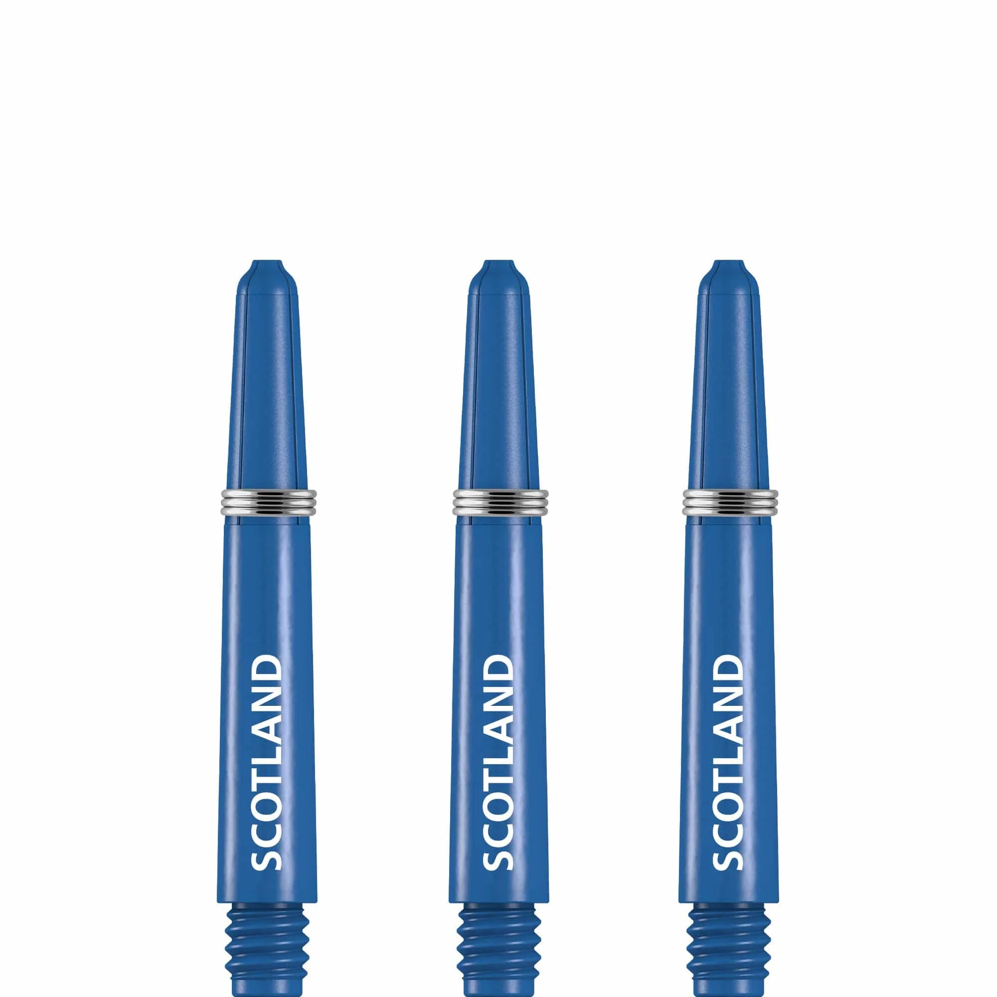 Scotland Football Nylon Shafts - Dart Stems with Springs - Blue - Medium - Image 4